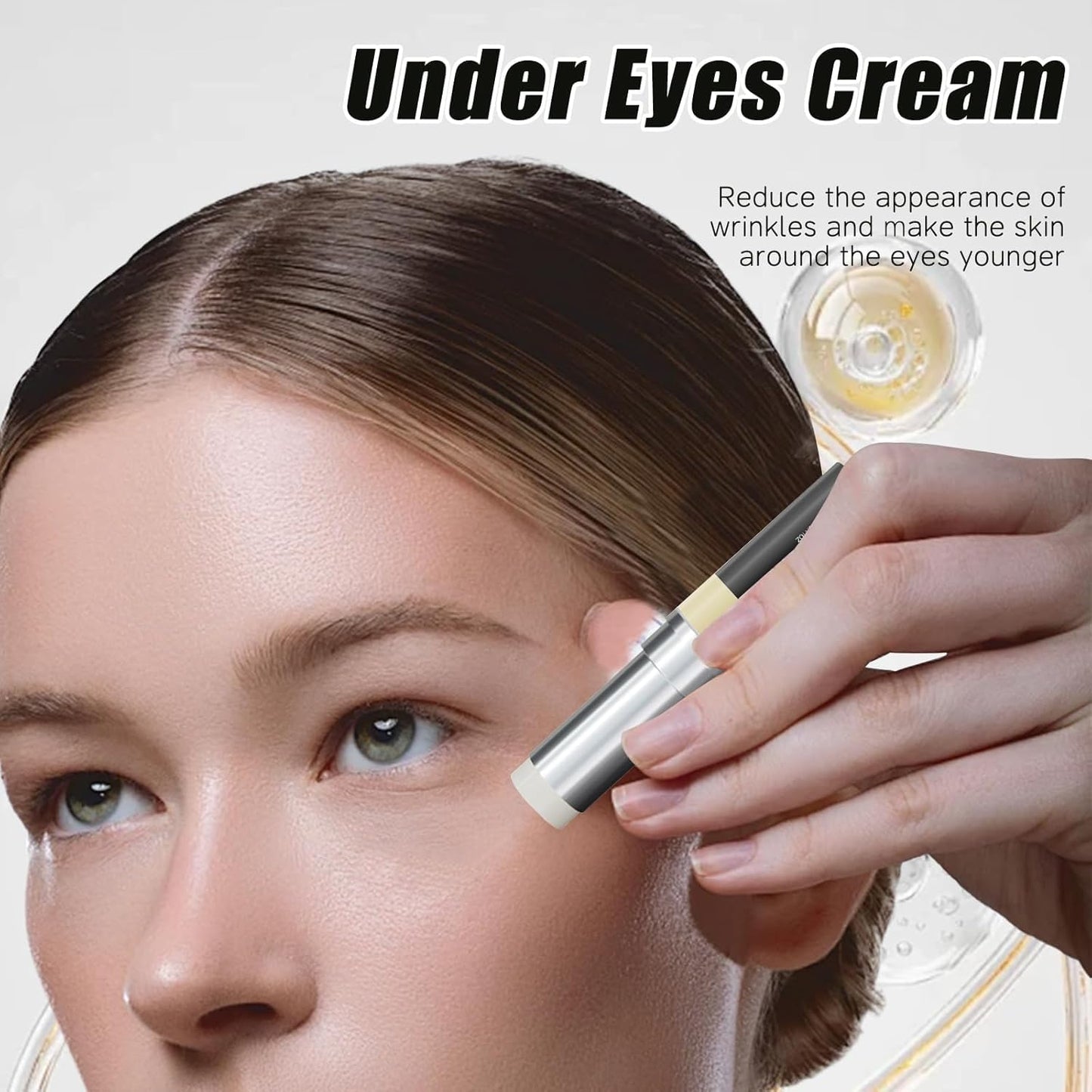 Erases Eye Bags Within Minutes, Under Eye Balm Stick for Under Eyes Bags, Turmeric & Retinol Eye Cream Stick, Erase for Dark Circles Puffiness (2PCS)