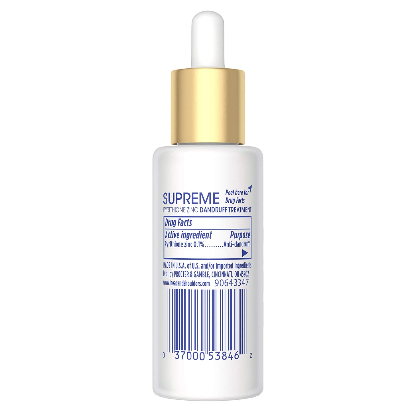 Head & Shoulders Supreme with Argan Oil and Vitamin E, Hydrating Scalp Serum, Fresh, 1.3 Fl Oz