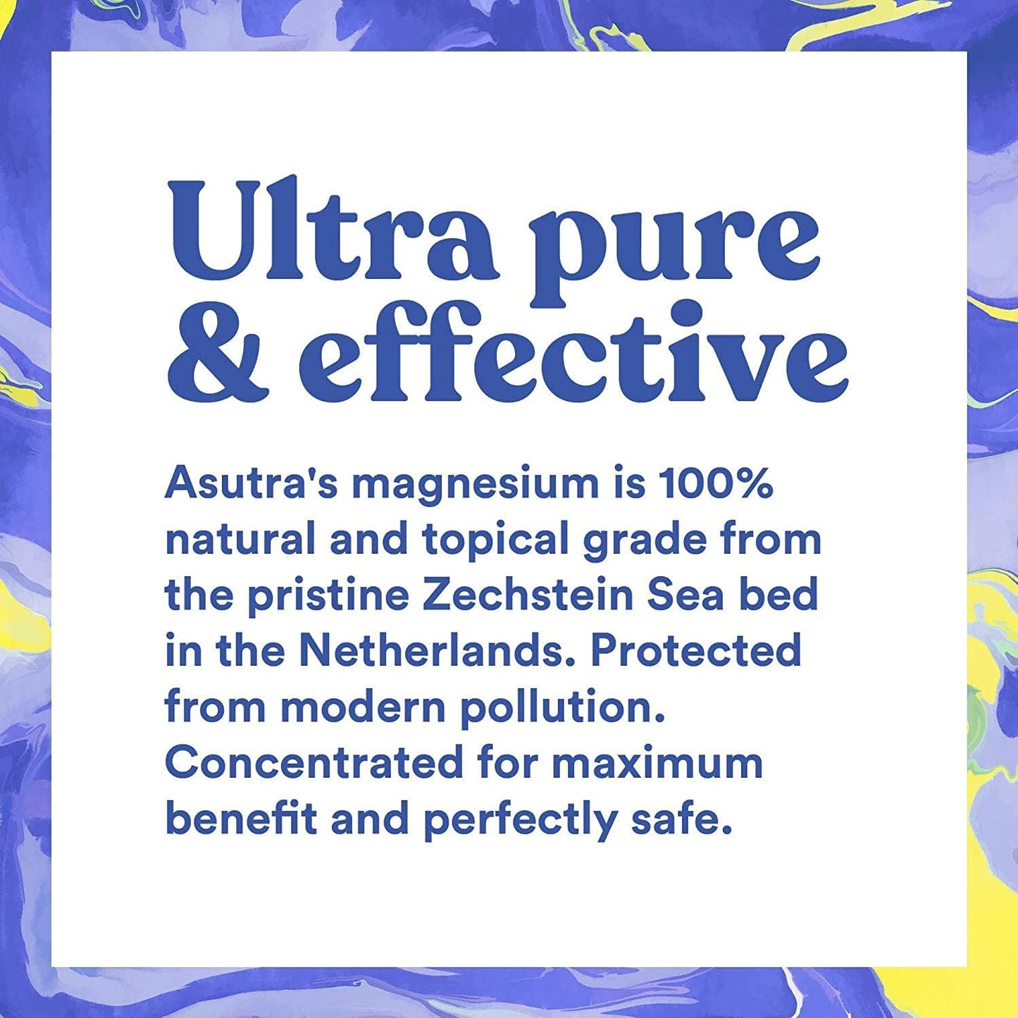 ASUTRA Magnesium Oil Spray, 4 fl oz - Topical Magnesium, Rapid Absorption, Pure, Odorless and Non-Greasy, Magnesium Derived from Zechstein Seabed