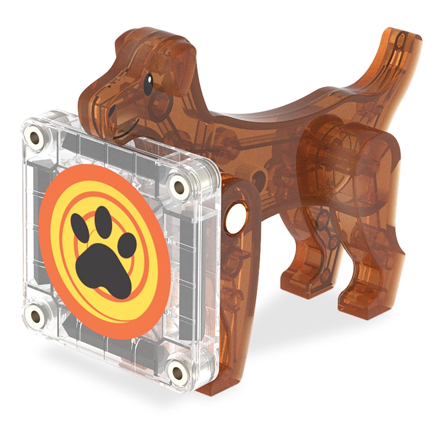 MAGNA-TILES Dog House 13-Piece Magnetic Construction Set, The Original Magnetic Building Brand