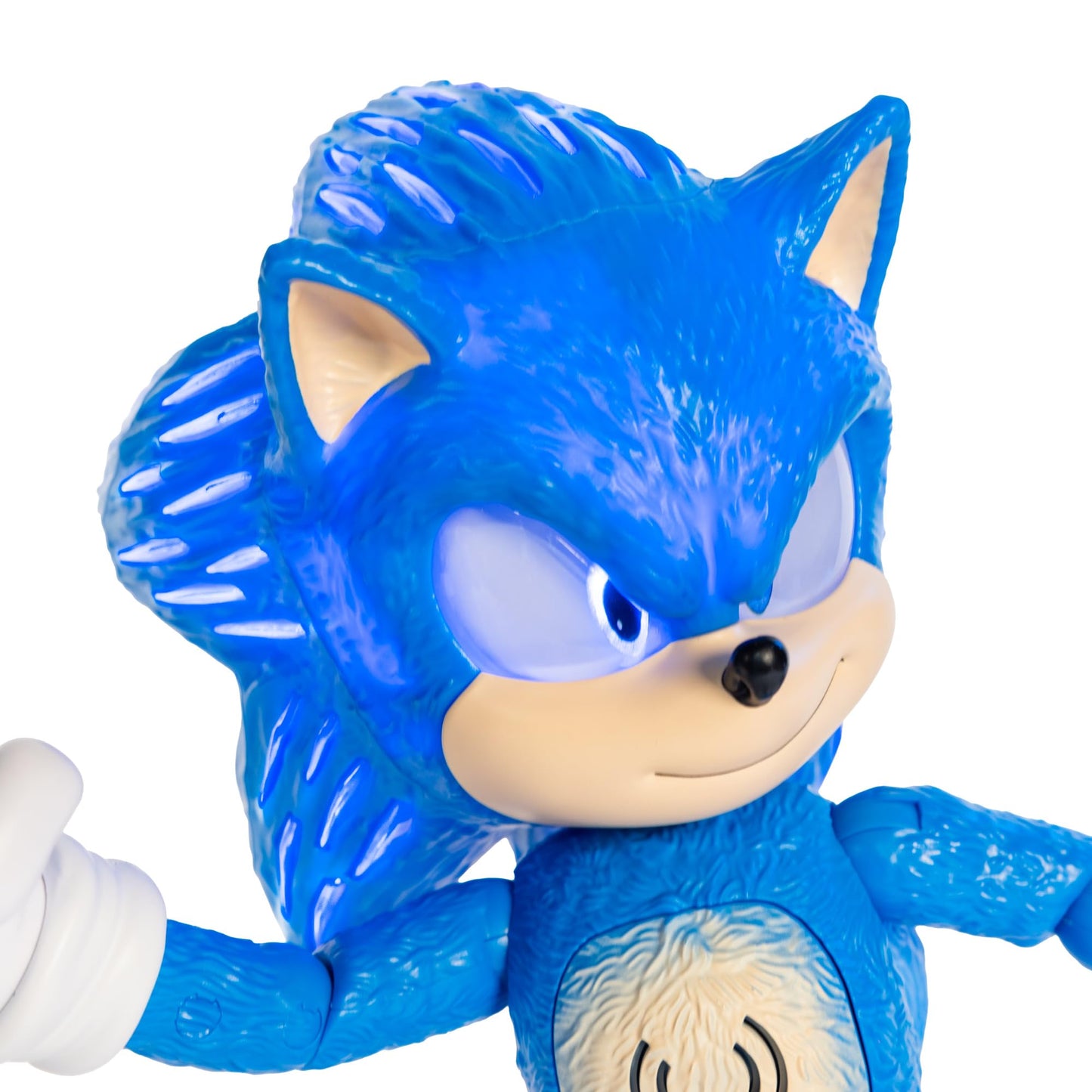 Sonic The Hedgehog 3 Ultimate 12" Talking Figure – 30+ Movie Phrases & Sounds, Light-Up Eyes & Quills