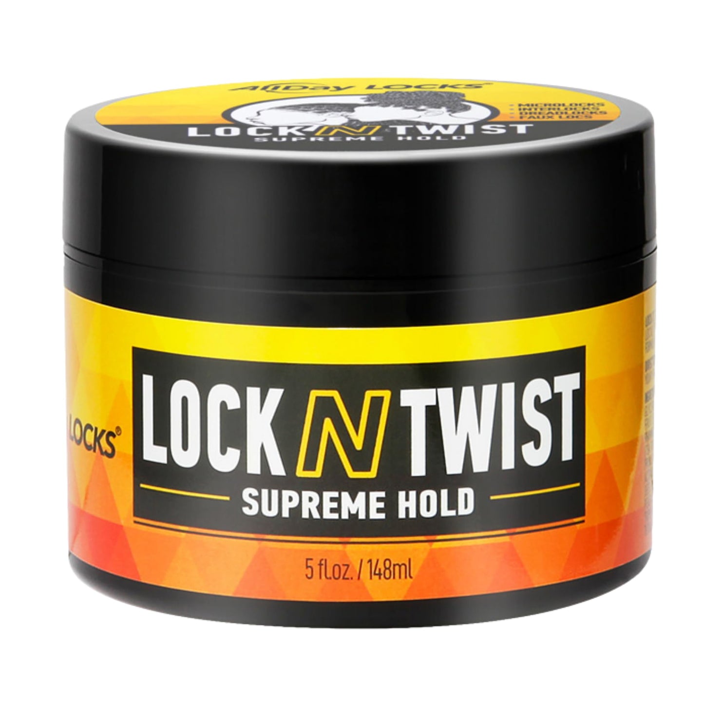 AllDay Locks Lock N Twist Gel 5 oz | Supreme Hold, No Frizz or Flaking | Hydrating & Nourishing with Grape & Avocado | For Braids, Twists & Cornrows