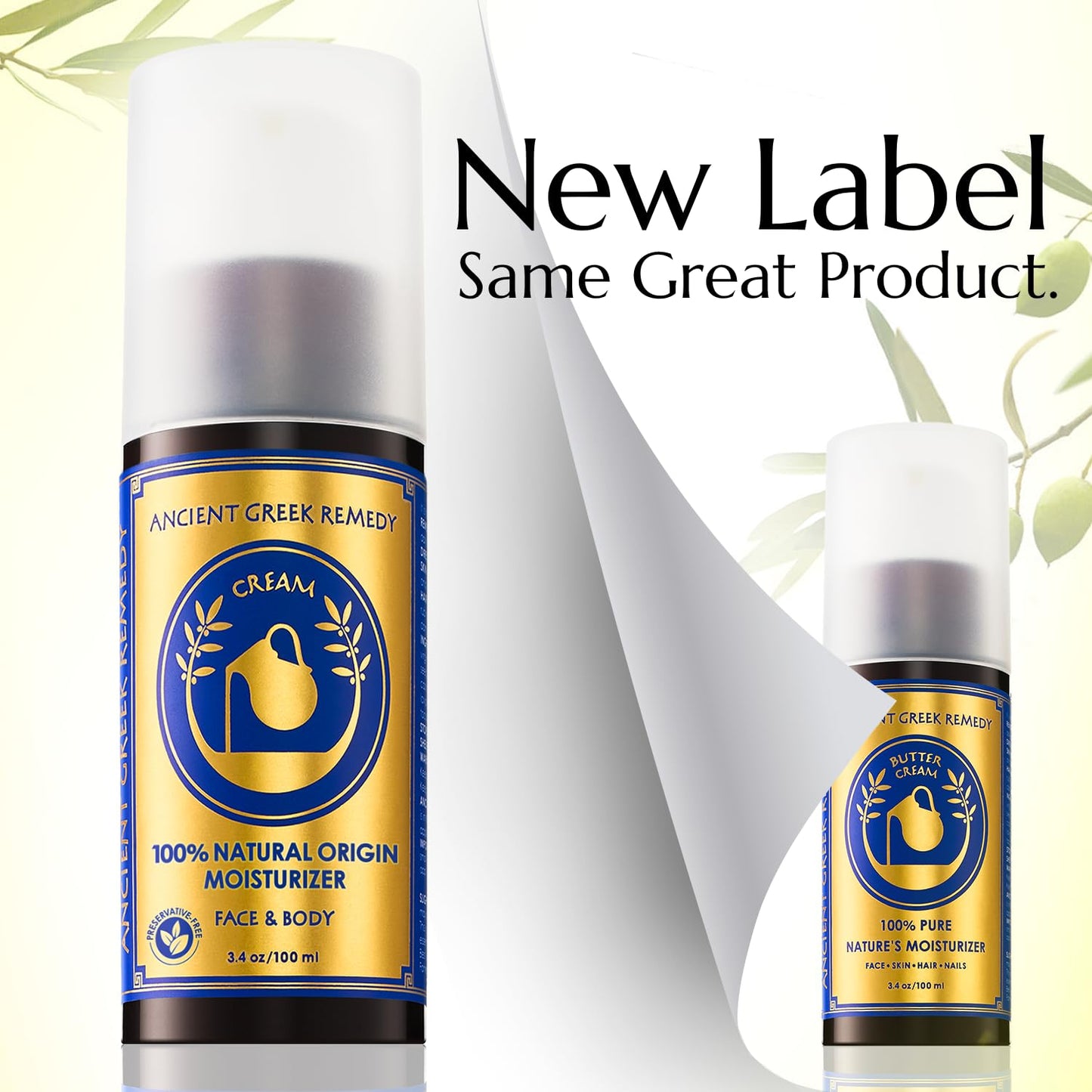 Organic Almond & Olive Body & Facial Butter Cream with Vitamin E & Lavender – Anti-Aging Moisturizer for Face, Skin, Hair & Hands