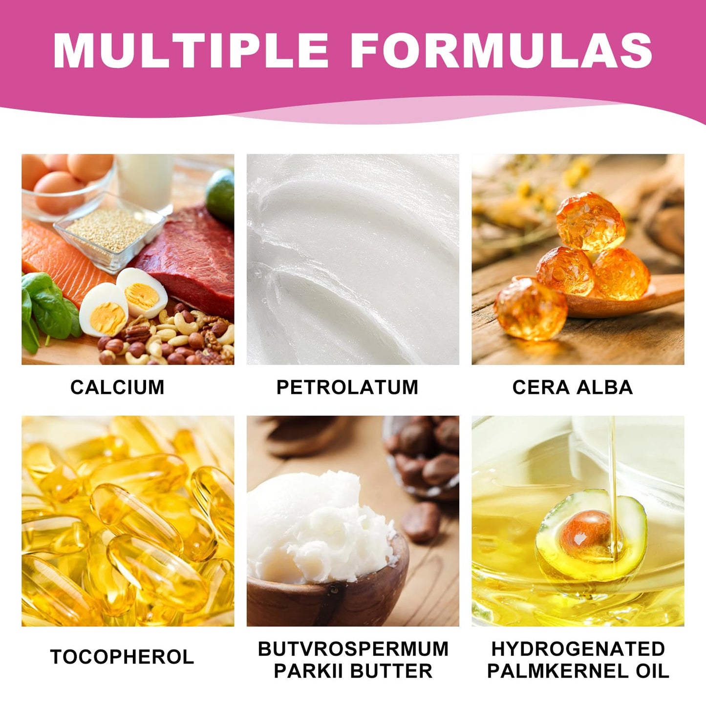 2PCS Korean Calcium Collagen Multi Balm Stick – Hydrating, Anti-Aging, Wrinkle Care for Face, Eyes & Neck, Firming & Moisturizing