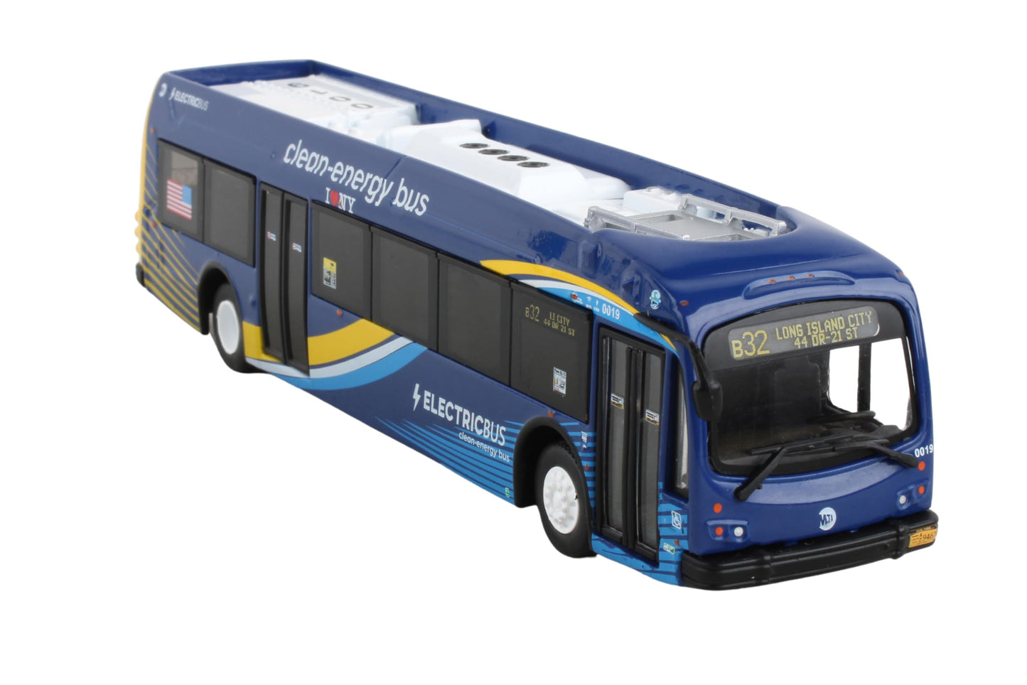 Daron MTA PROTERA Hybrid 1/87 Electric Bus, Blue