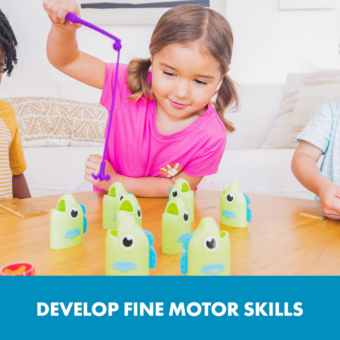 Educational Insights Reel Big Catch Game – Fishing & Fine Motor Skills Toy for Preschoolers, Early Math Learning, Fun Family Gift Ages 3+