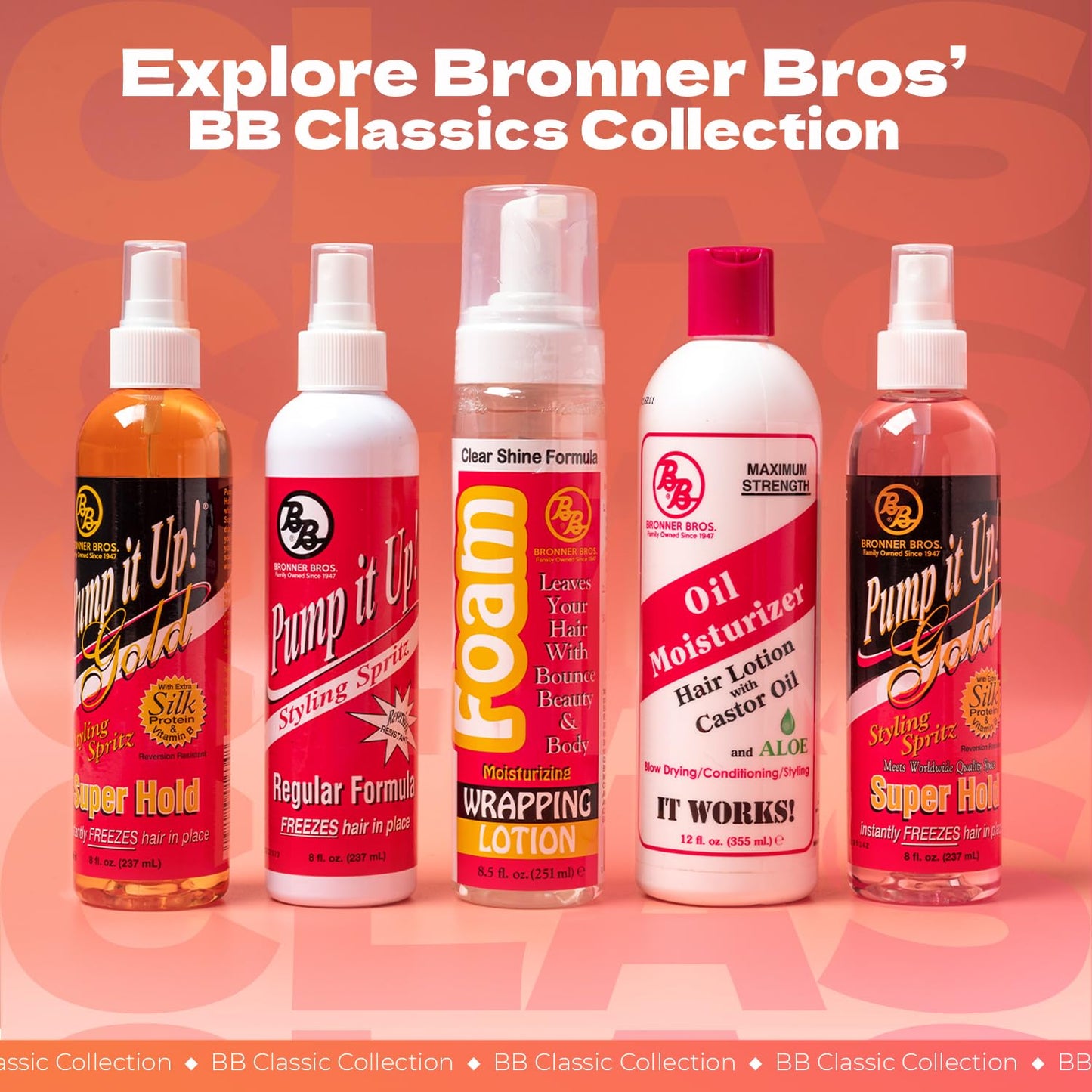 Bronner Bros BB Foam Wrap Lotion with Olive Oil | Moisturizing, Alcohol-Free Formula for Natural & Relaxed Hair | Defines Curls & Sets | 8 oz