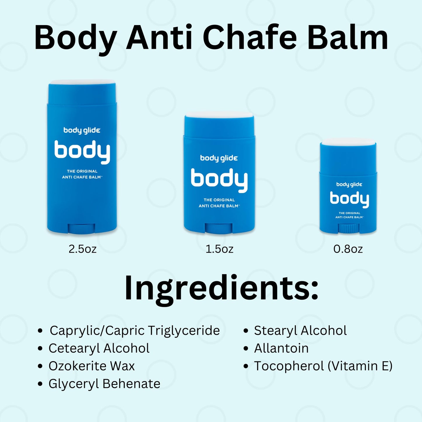 Body Glide Original Anti-Chafe Balm – No Chafing Stick to Prevent Arm, Chest, Thigh & Butt Irritation, Trusted Skin Protection 1.5oz