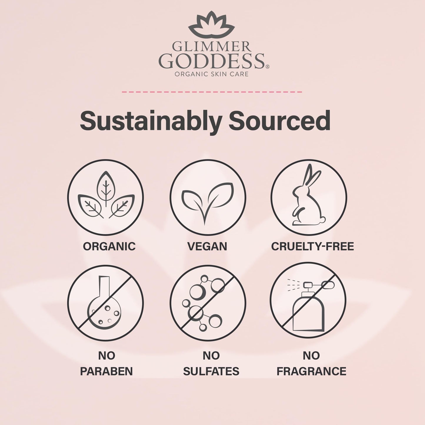 Glimmer Goddess Organic Whipped Body Butter for Women - Moisturizer Cream with Shea & Cocoa Butter, Almonds & Coconut Oil - Unscented, 8oz