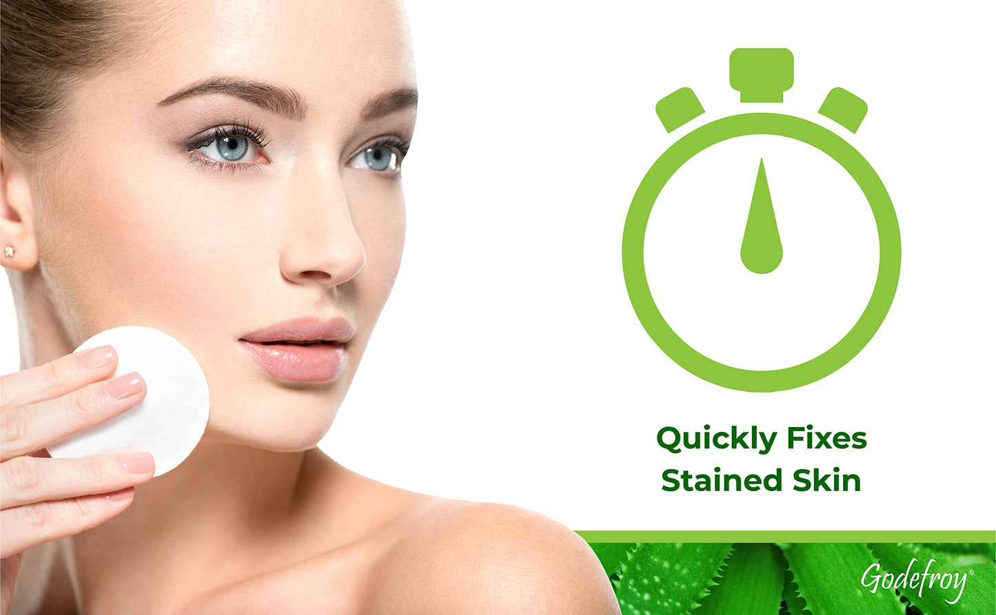 Godefroy Hair Color Stain Remover 4oz – Gently Removes Hair Dye Stains from Skin & Hair – Safe for Eyebrows & Lashes, Infused with Aloe Vera (40 Uses)