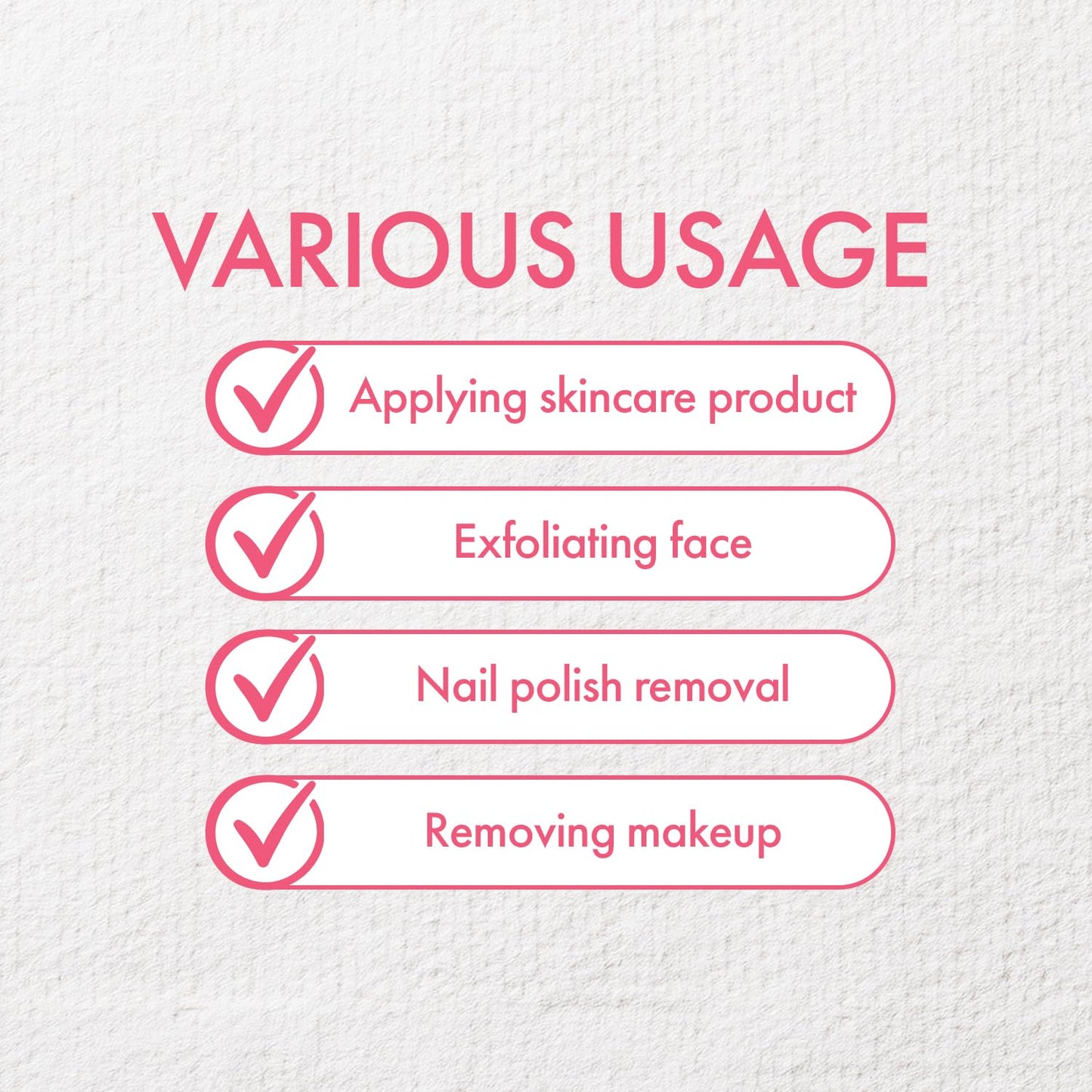 Intrinsics Petite Silken Wipes, 200 Count – 2x2" 4-Ply Lint-Free Hypoallergenic Cotton Pads for Makeup, Skincare, Nails & Spa