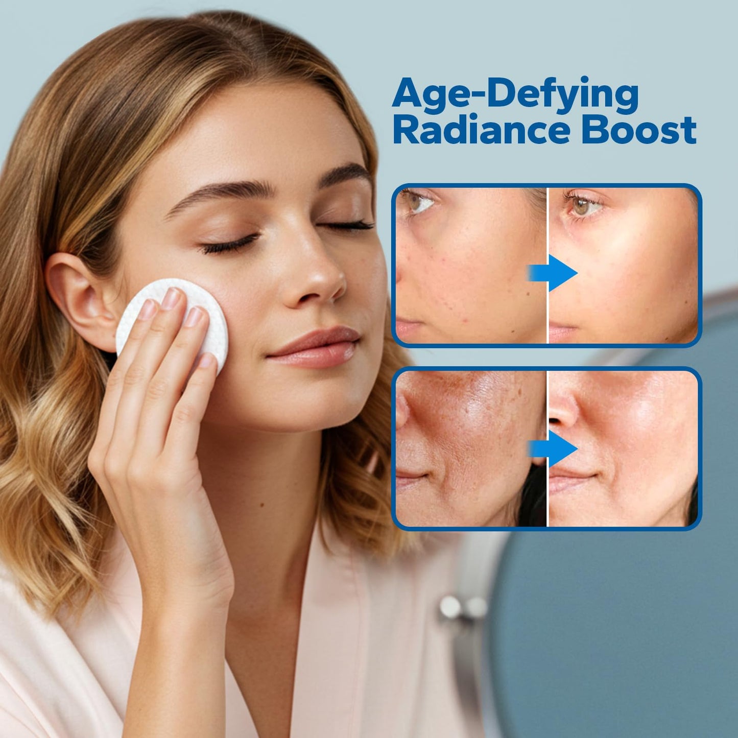 SilkyShark Glycolic Acid 20% Resurfacing Pads, 60 Count – Exfoliating Face & Body Peel with 20% Glycolic, 2% Salicylic & Vitamins B/C/E