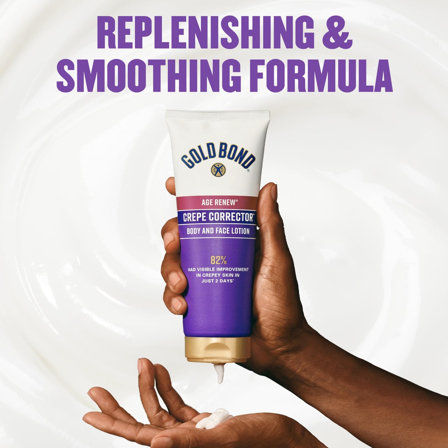 Gold Bond Age Renew Day & Night Duo Lotion Set – Crepe Corrector & Retinol Overnight Lotion for Firm, Smooth Skin, 8.6 oz