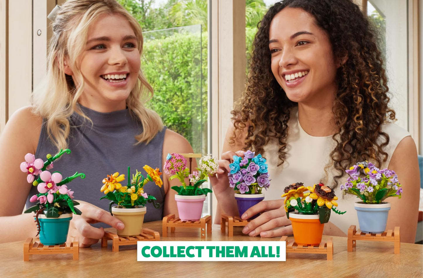 MAX Premium Garden Pot Plants Building Bricks Collection (up to 233 Pieces, 6 to Collect). (Phalaenopsis, 1 Capsule)