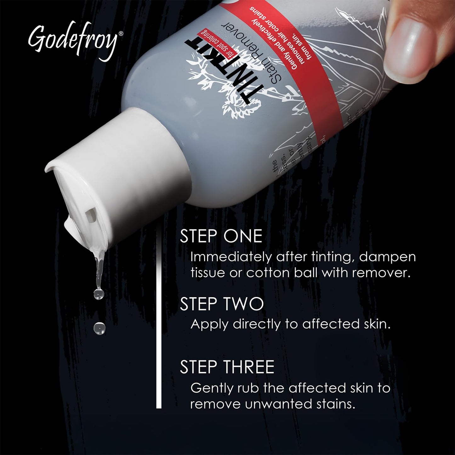 Godefroy Hair Color Stain Remover | Removes Hair Dye, Henna & Tint from Skin | Aloe-Infused, Gentle Formula for Hairline, Brows, Beard & Neck