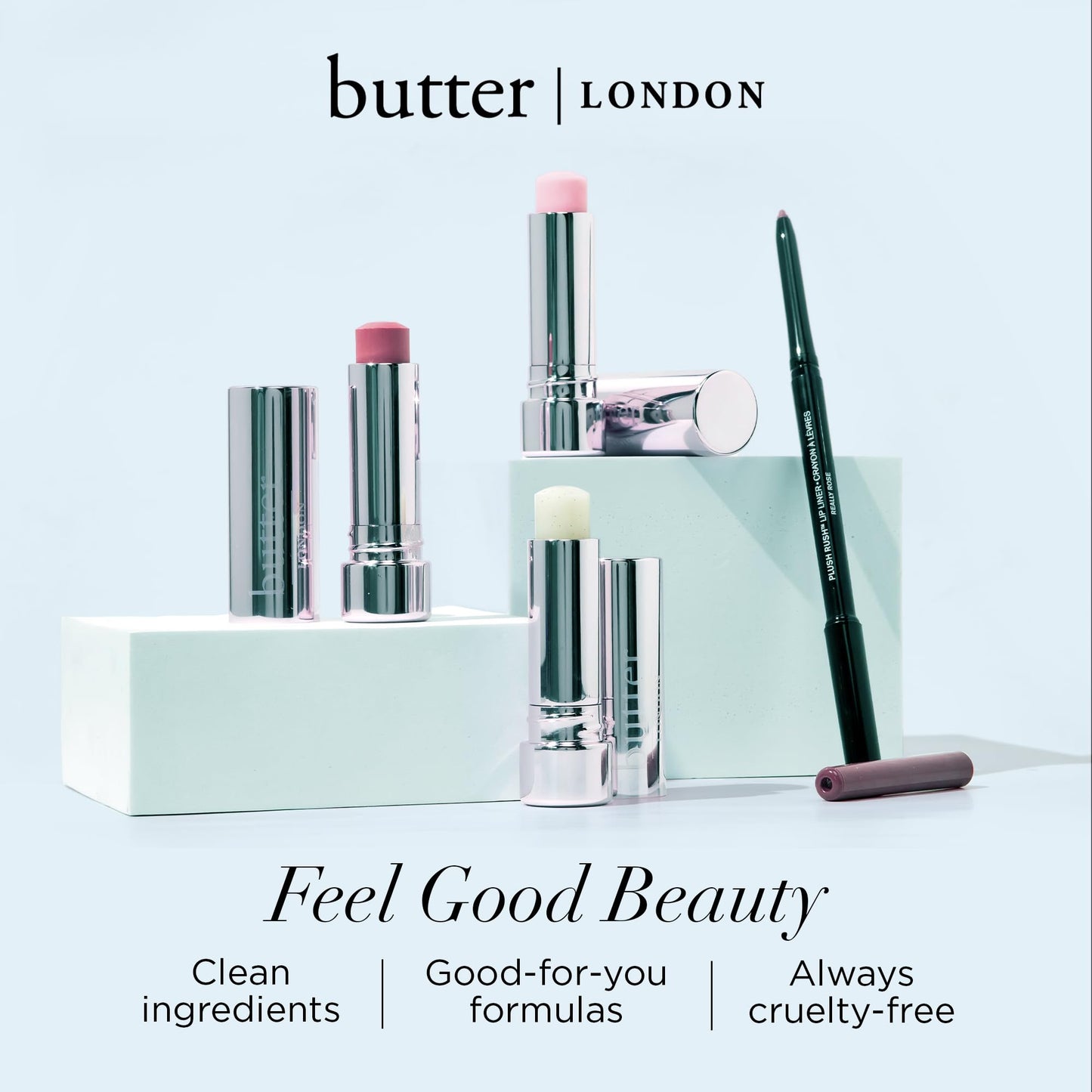 butter LONDON Lippy Lip Scrub Stick, Sugar Buttercream – Natural Sugar Exfoliator, Nourishes, Hydrates & Brightens Dry Lips