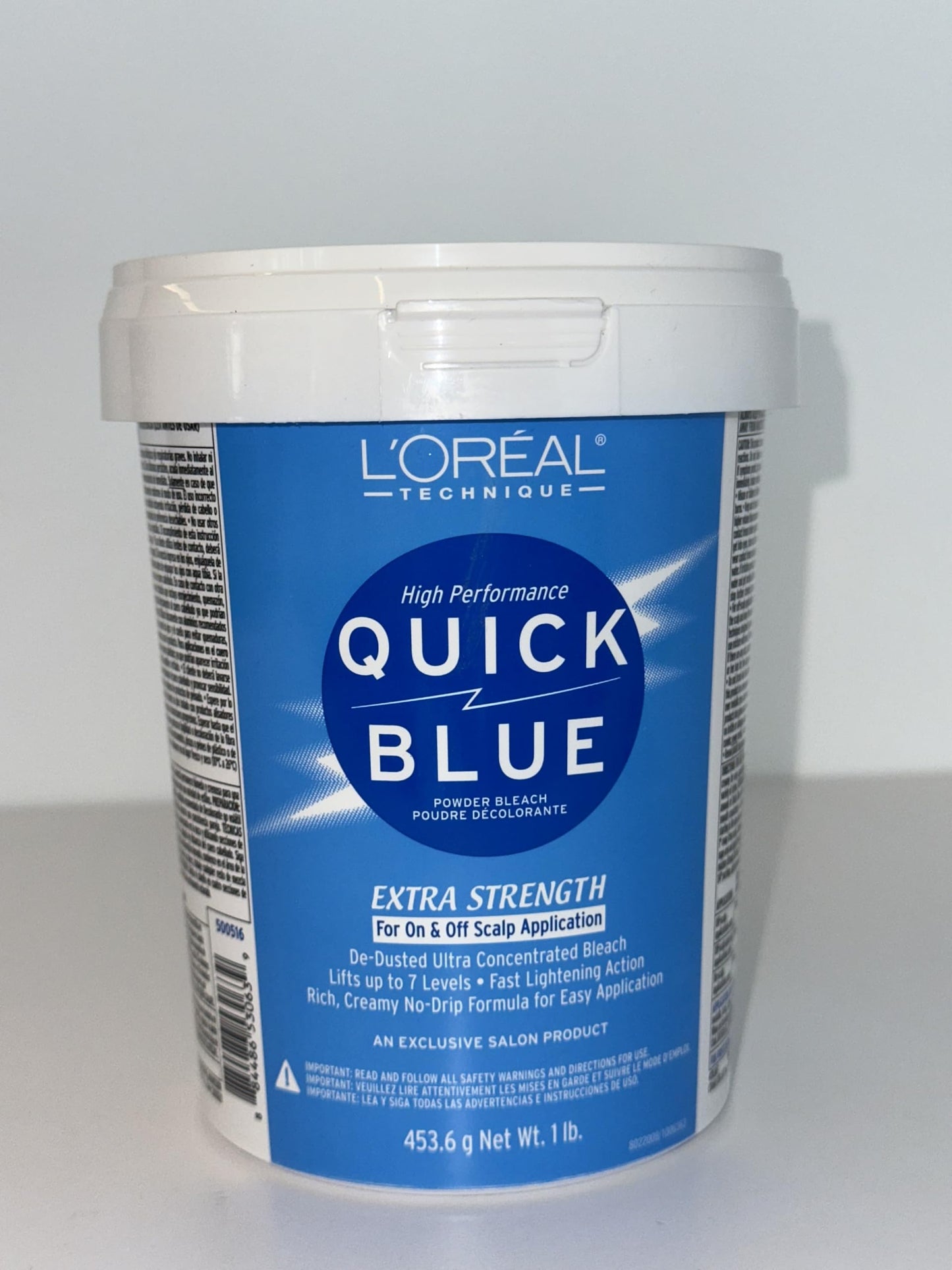 L'Oreal Quick Blue High Performance Hair Bleach Powder | Professional No-Drip Formula | Extra Strength Lightens Up to 7 Levels | 1 lb