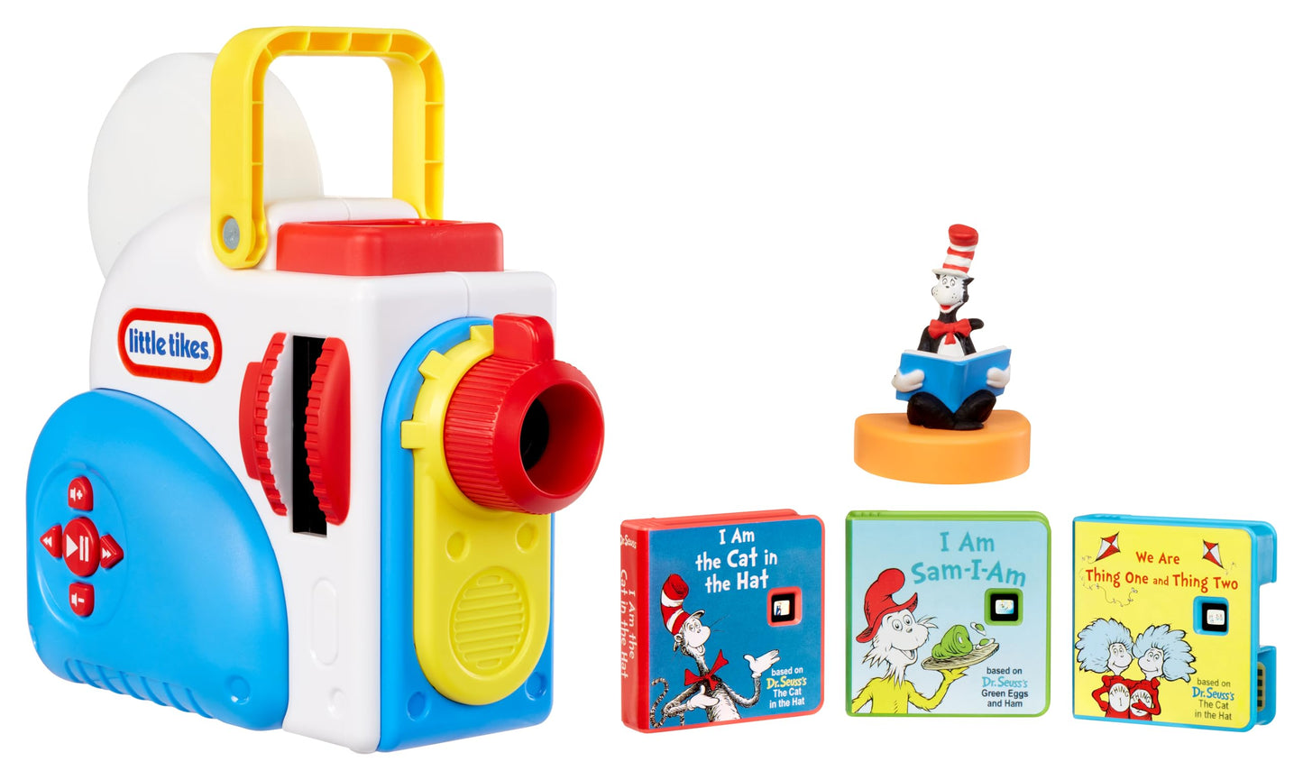 Little Tikes Story Dream Machine Dr. Seuss Starter Pack – Storytime Projector with Books & Audio Character Toy for Kids Ages 3+