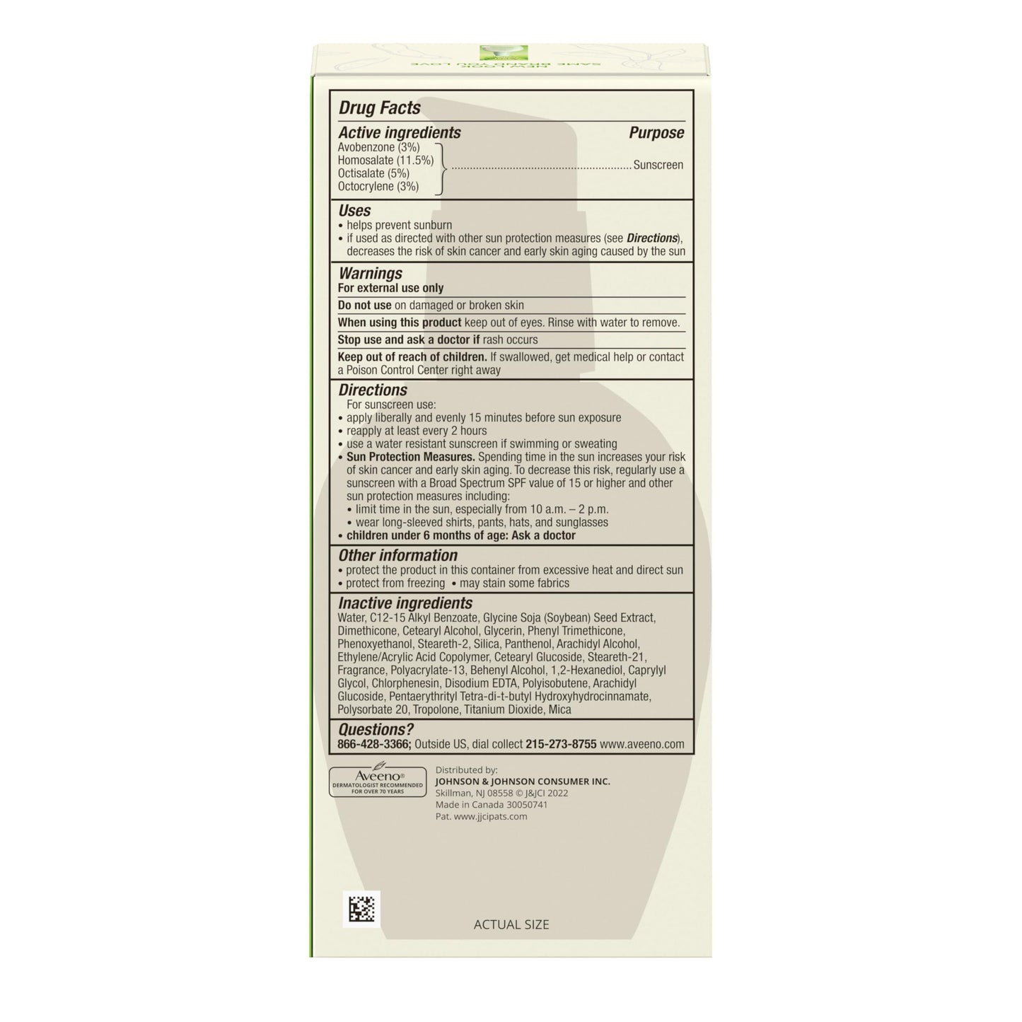 Aveeno Positively Radiant Daily Moisturizer SPF 15 – Hydrating, Oil-Free Face Cream with Soy Extract for Even Skin Tone, 4 FL OZ