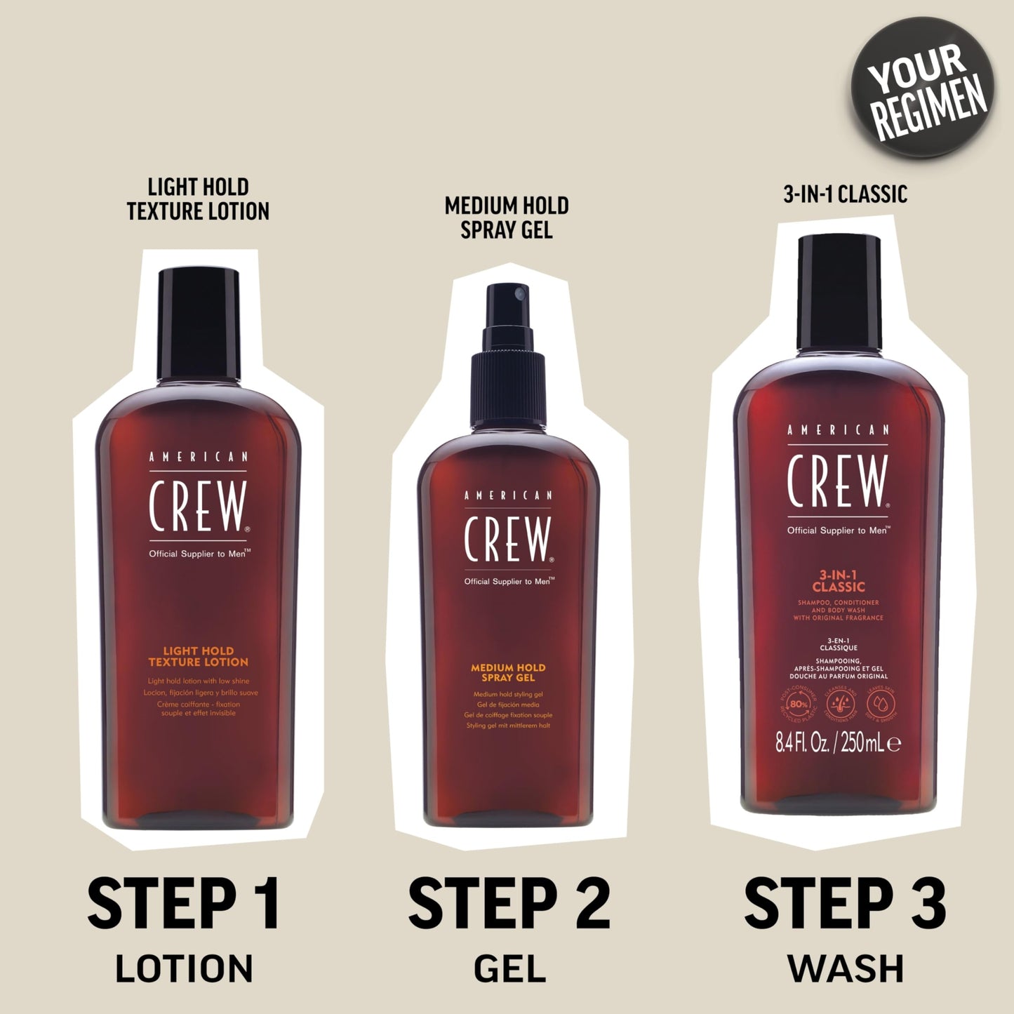AMERICAN CREW Prep & Prime Tonic, 8.4 Fl Oz