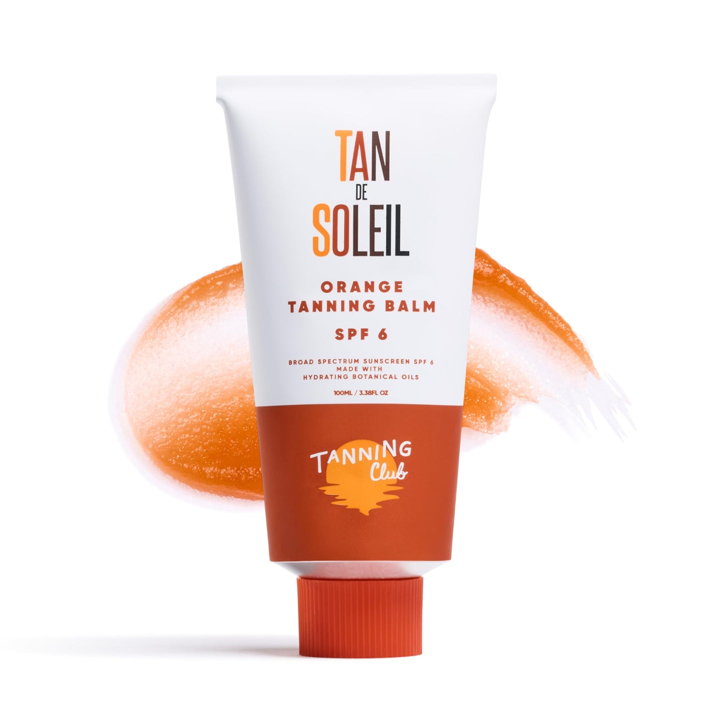 Tanning Club - Tan De Soleil Orange Gel - SPF 6 Sun Tanning Lotion - Botanical Formula for Sun-Kissed Glow - 100ml