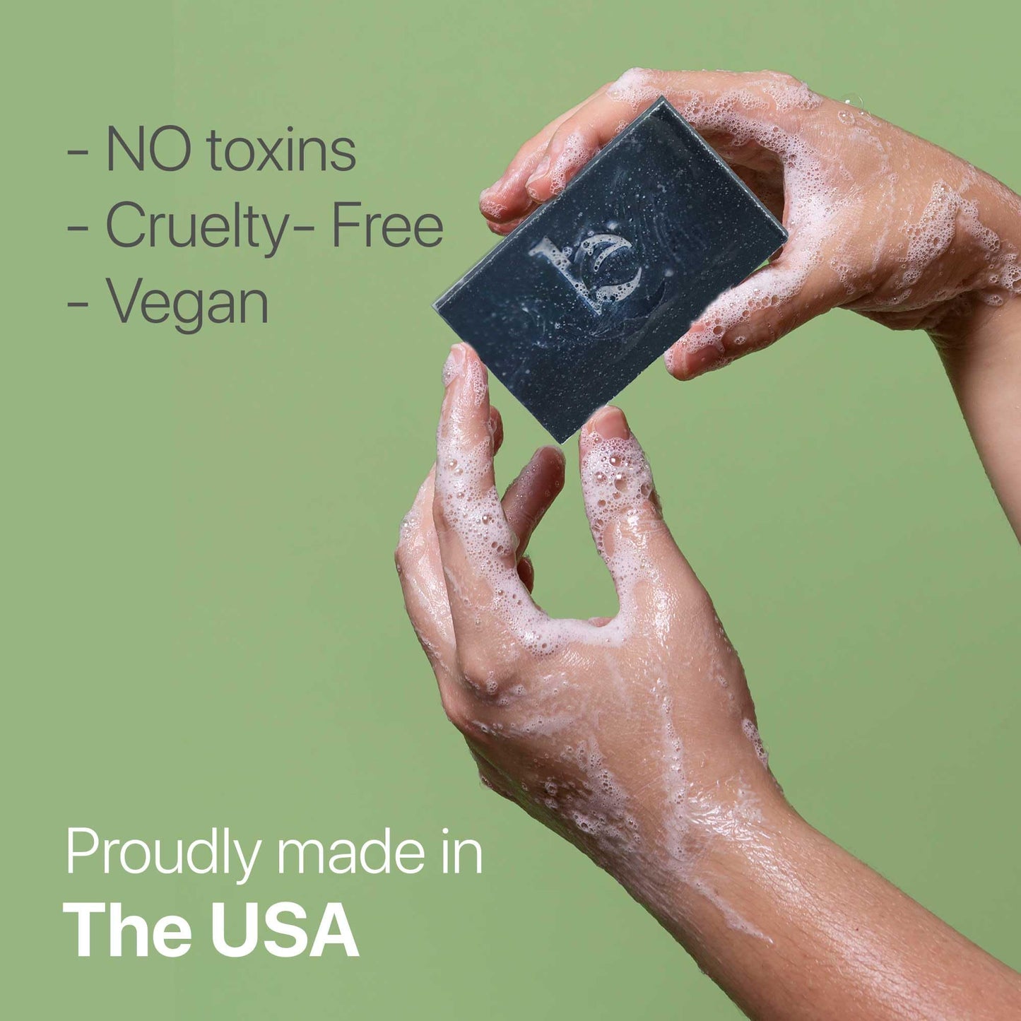 Peppermint Tea Tree Charcoal Facial Soap Bar – Natural, Organic, USA Made for Acne, Eczema, Psoriasis, Oily & Sensitive Skin