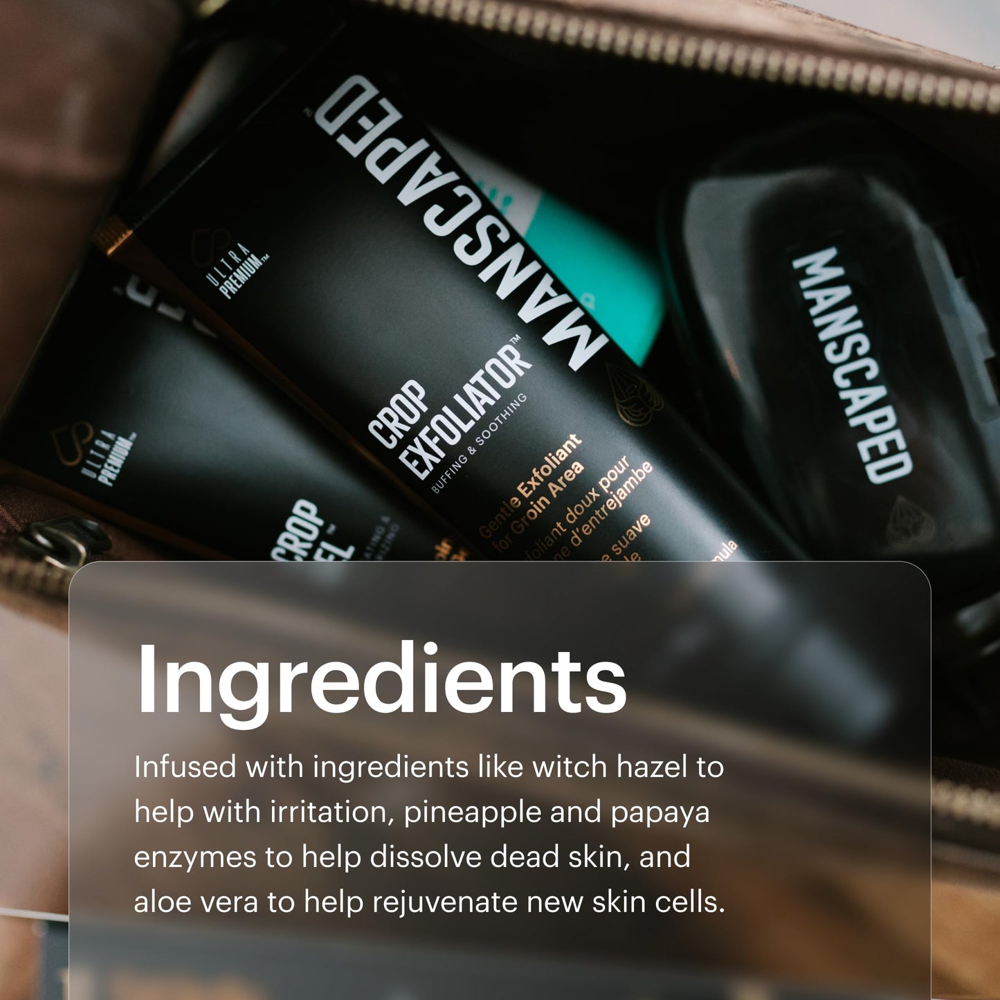 MANSCAPED® Crop Exfoliator® Gentle Groin Exfoliant Scrub to Soothe and Clear the Skin, Vegan, Cruelty-Free (3.5 oz)