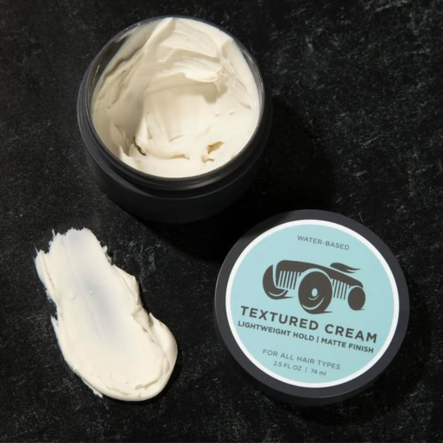 BRIGHTSIDE Textured Cream - Lightweight Matte Styling Cream for All Hair Types - Water-Based Blend with Kaolin, Silica & Bentonite Clay (2.5oz)