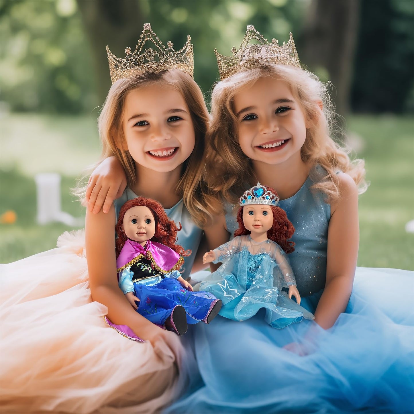 WONDOLL 18 inch Doll Clothes Accessories - 6Pcs Different Princess Costume Dress(NO Doll)