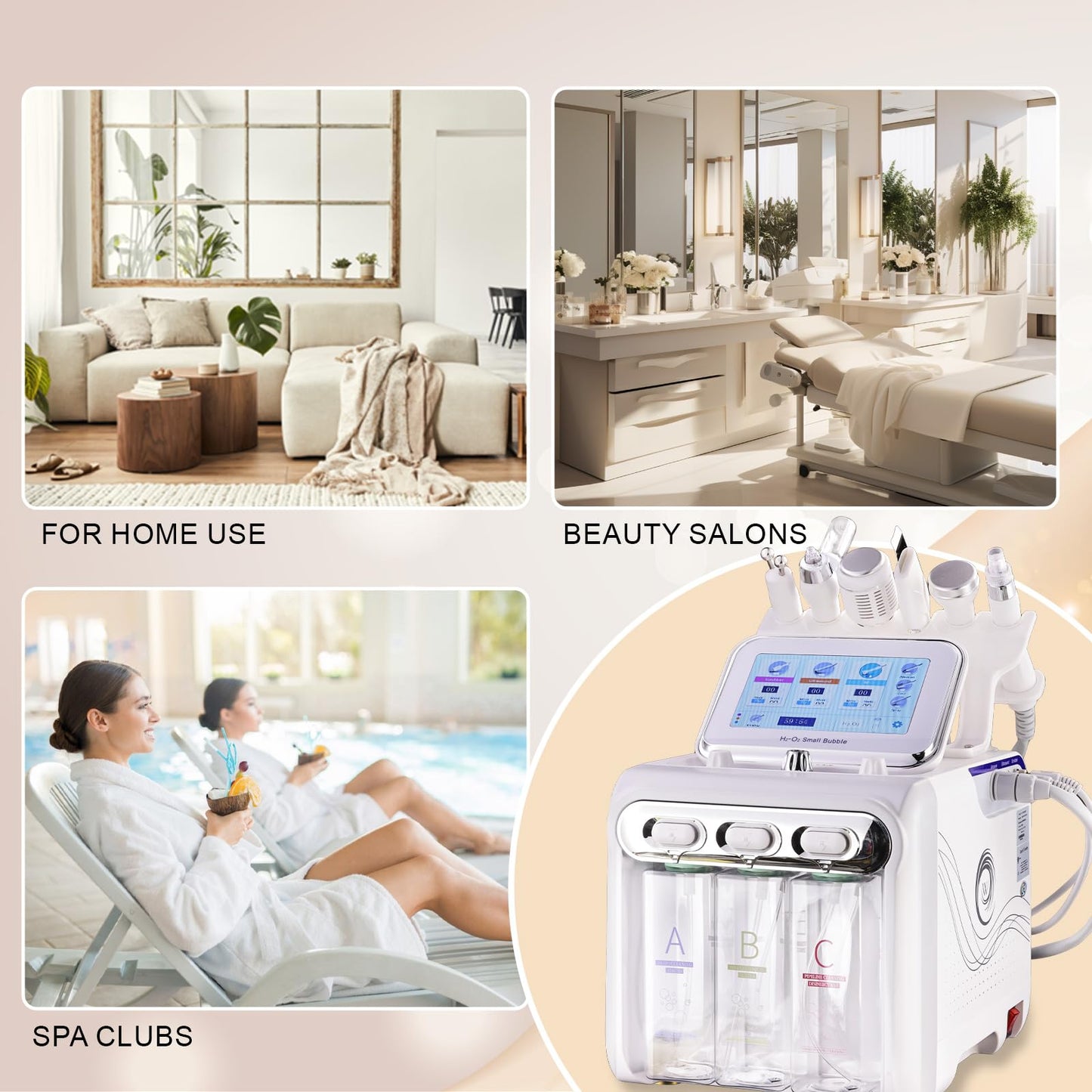 Hydrogen Oxygen 7 in1 Diamond Microdermabrasion Machine,Facial Peeling Skin Care for Salon Personal Home Use
