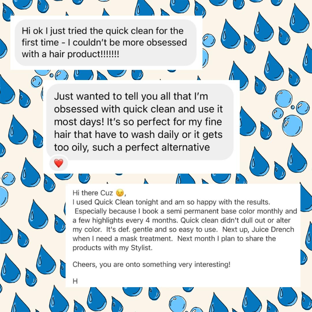Allyoos A Quick Clean, Hair Rinse, Removes Sweat, Oil & Buildup From Scalp & Hair, No Suds, Dry Shampoo Alternative, Balances Scalp, Sulfate-Free