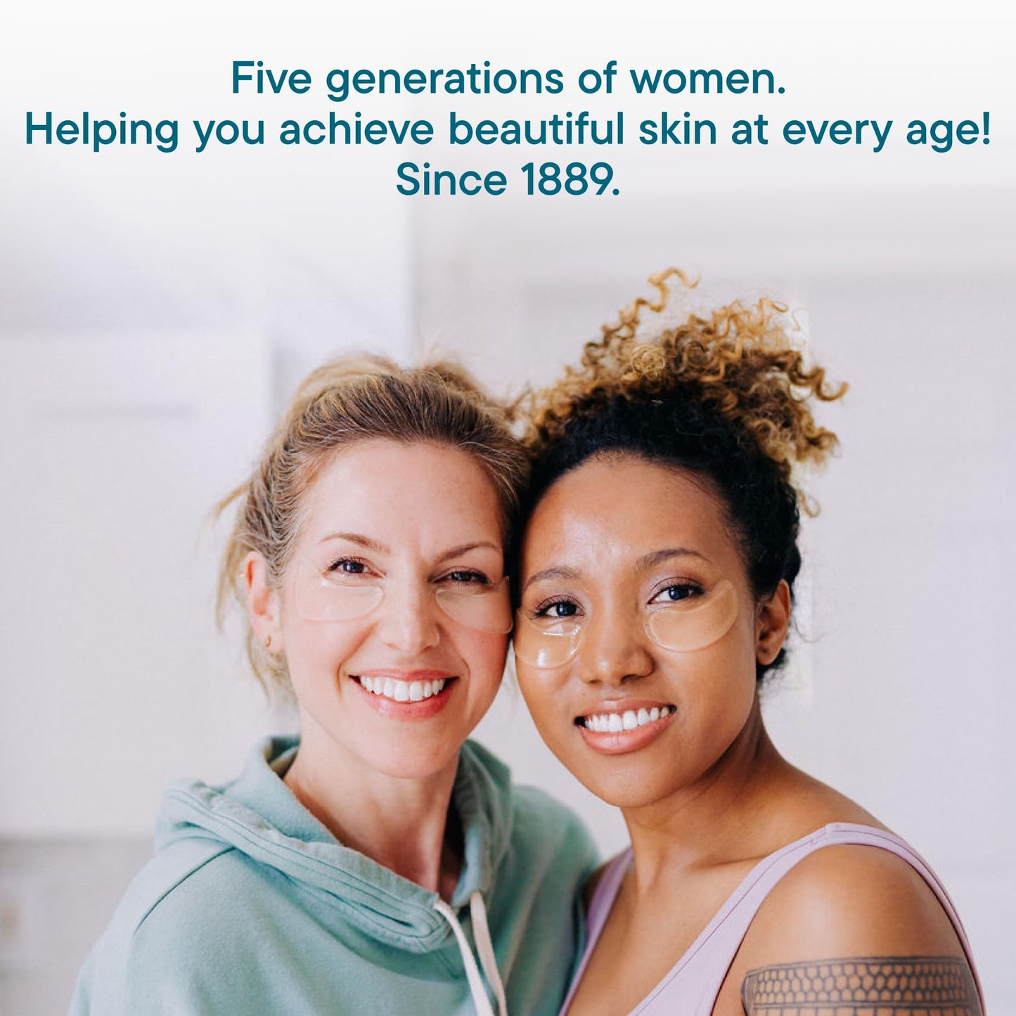 Frownies Under Eye Gel Patches for Puffy Eyes - Dark Circles with Cactus Collagen - Reusable, 3 Pack