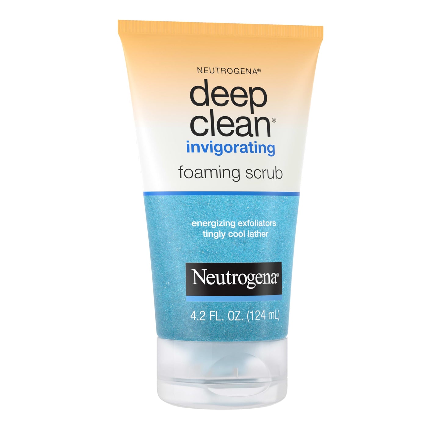 Neutrogena Deep Clean Foaming Exfoliating Face Wash – Gentle Gel Scrub with Glycerin to Remove Dirt, Oil & Makeup, 4.2 fl. oz