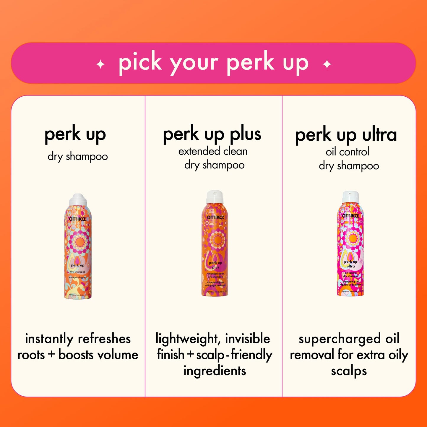 amika Perk Up Dry Shampoo, 5.3 oz. (Pack of 1)