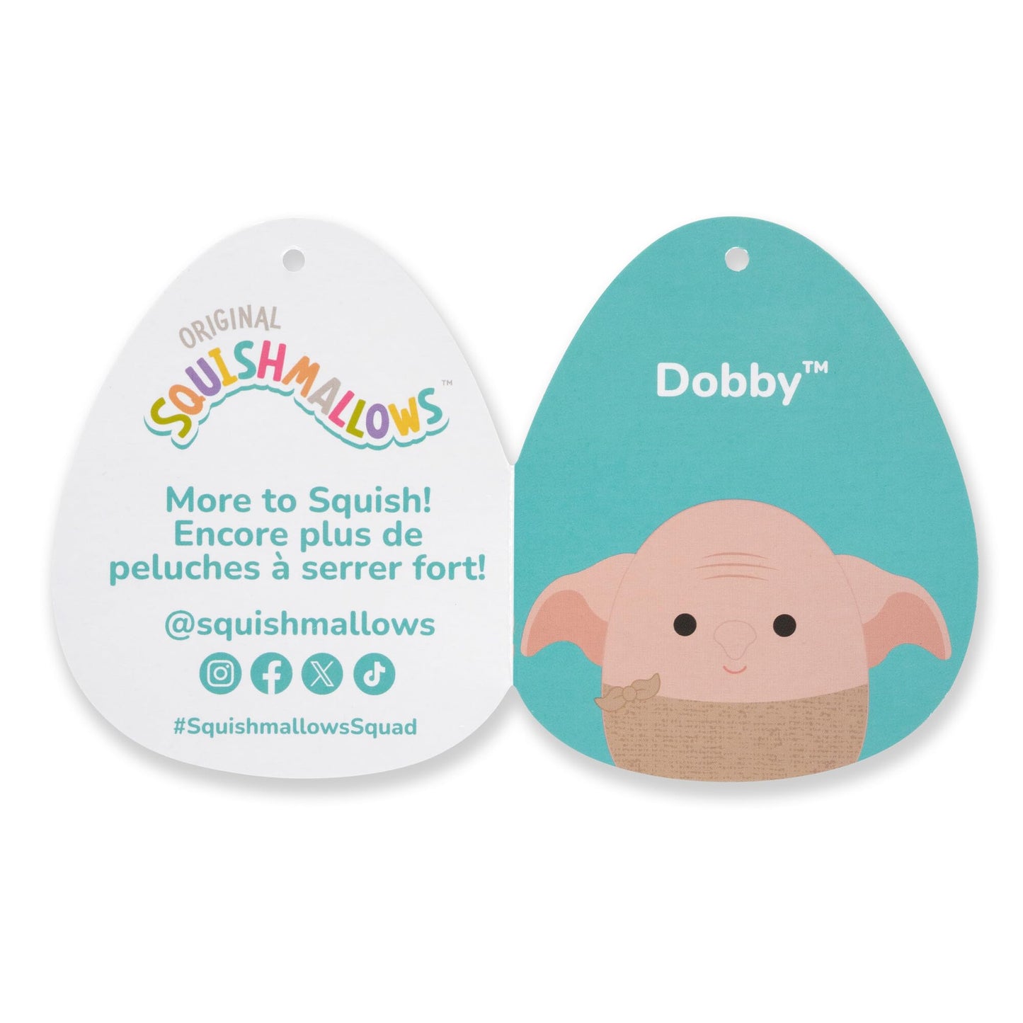 Squishmallows Original “Harry Potter” 10-Inch Dobby Plush - Ultrasoft Official Jazwares Plush (Medium-Sized)