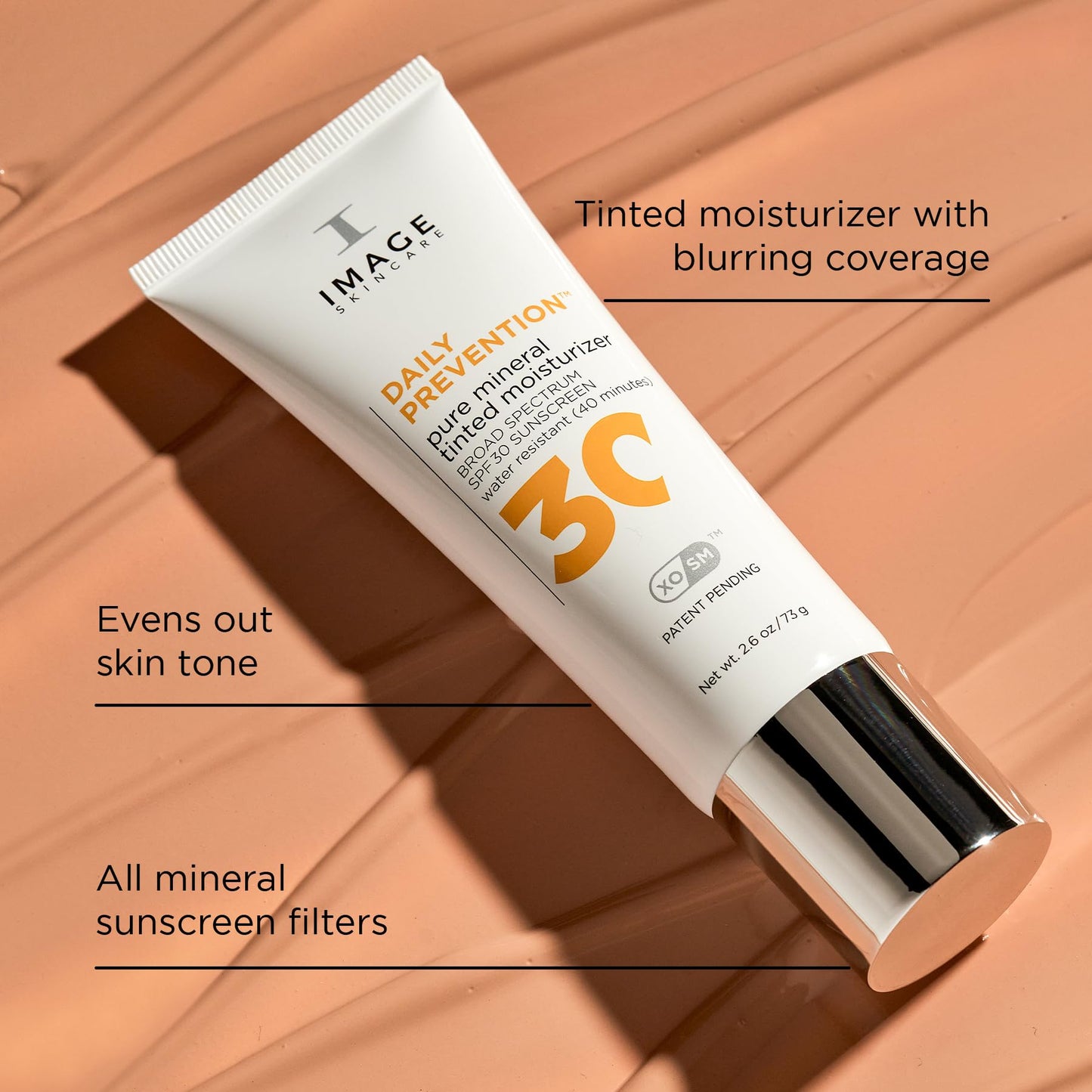 IMAGE Skincare DAILY PREVENTION Pure Mineral Tinted Moisturizer, SPF 30 Broad Spectrum Sunscreen, 1 Ounce Travel Size
