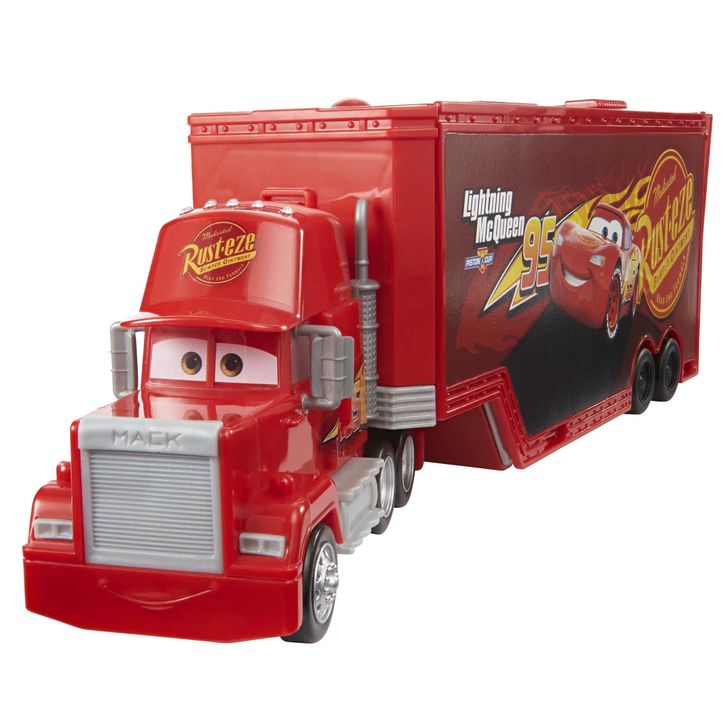 Mattel Disney Pixar Cars Transforming Mack Playset – 2-in-1 Toy Truck & Tune-Up Station with Launcher, Lift & Movie Graphics – Kids Ages 4+