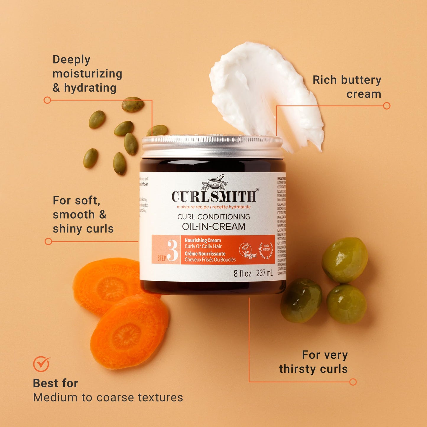 CURLSMITH - Curl Conditioning Oil in Cream (8 oz.)