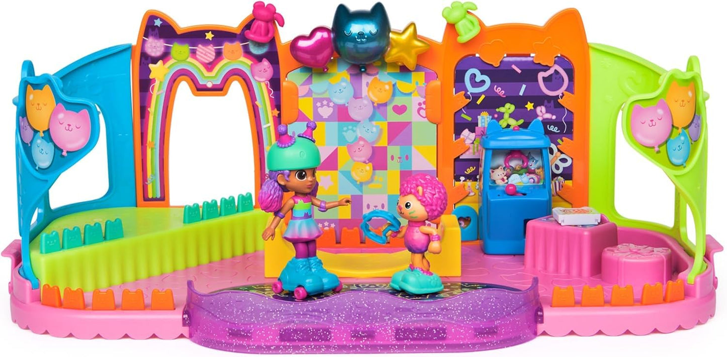 Gabby's Dollhouse, Party Room Playset with Exclusive Toy Figures, Dollhouse Furniture, Accessories & Fidget Play, Kids Toys for Girls and Boys Ages 3+