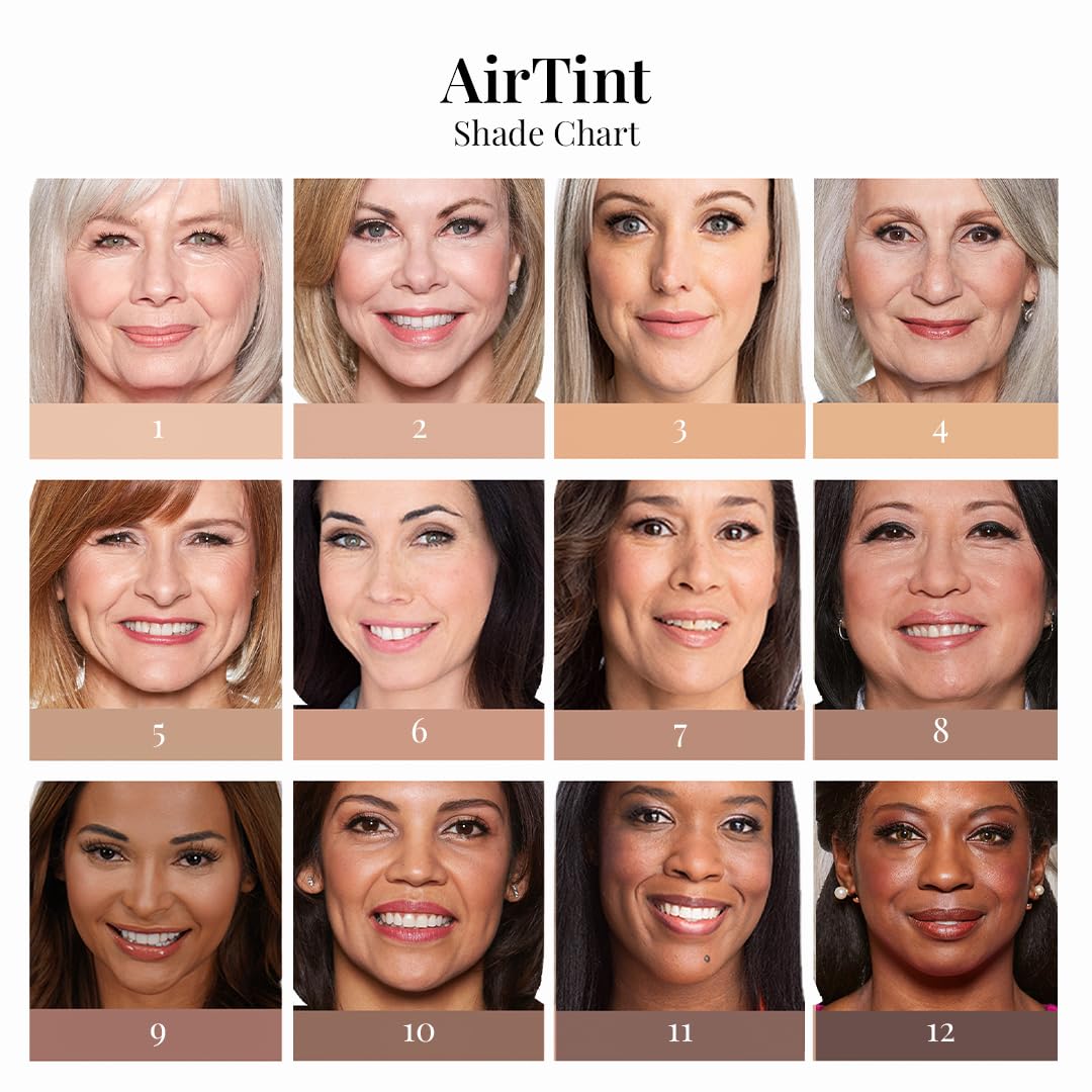 Jerome Alexander MagicMinerals AirTint Tinted Moisturizer AirBrush Spray Light Shade | Tinted Moisturizer Spray with Anti-Aging Ingredients | Light