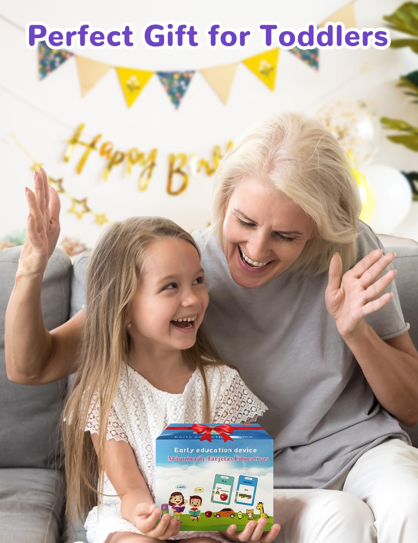 Spanish & English Talking Flash Cards for Toddlers – 510 Sight Words, Bilingual Learning & Autism Speech Therapy Educational Toys