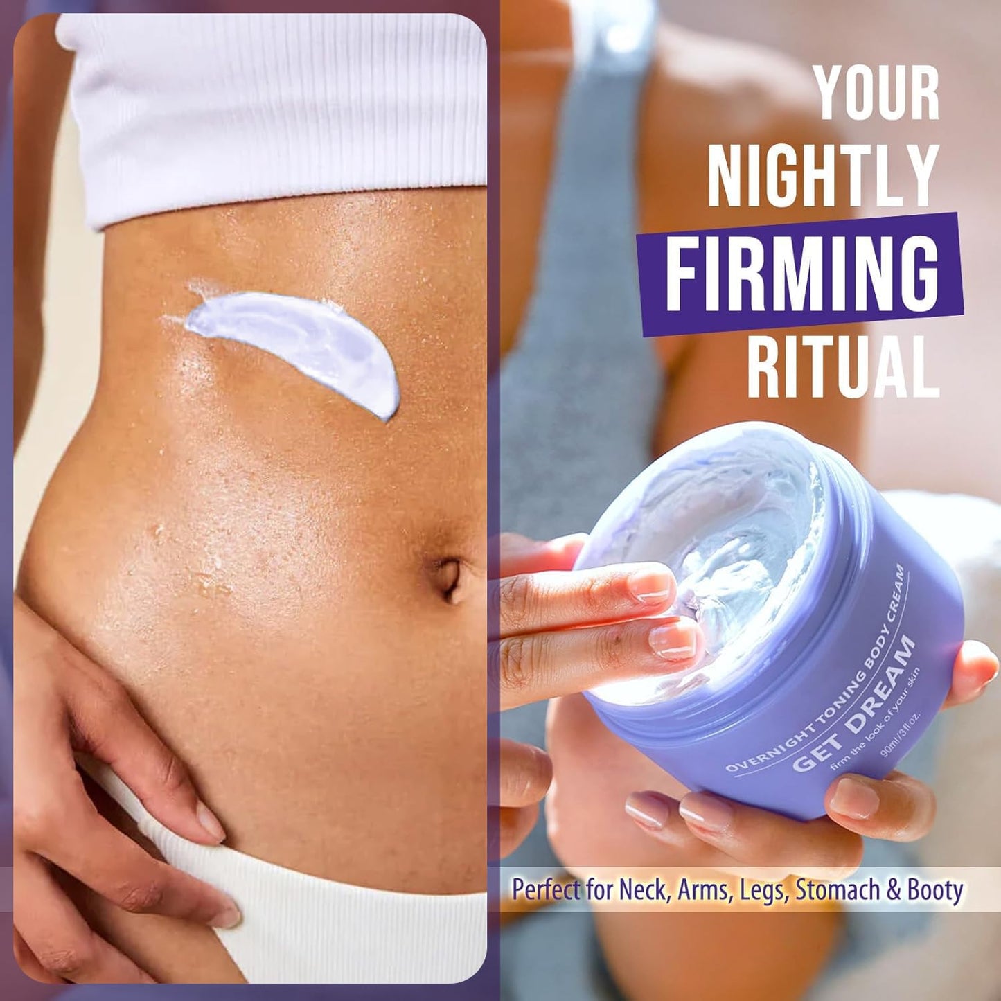 ZANGLEX GET-DREAMY Overnight Toning Whip - Body Firming Whip That Works While You Sleep - Helps Target The Appearance Of Loose Skin On The Body (1pc)