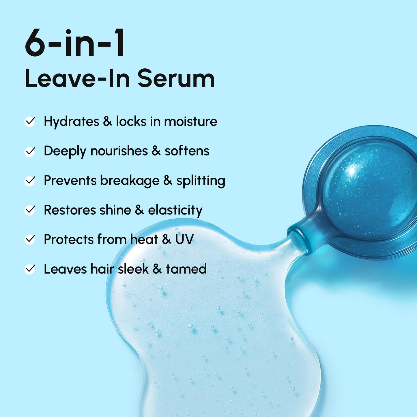 MAREE Hair Oil for Frizz - Keratin & Vitamin Hair Serum with Jojoba & Argan Oil, Heat Protectant for Dry, Curly & Damaged Hair