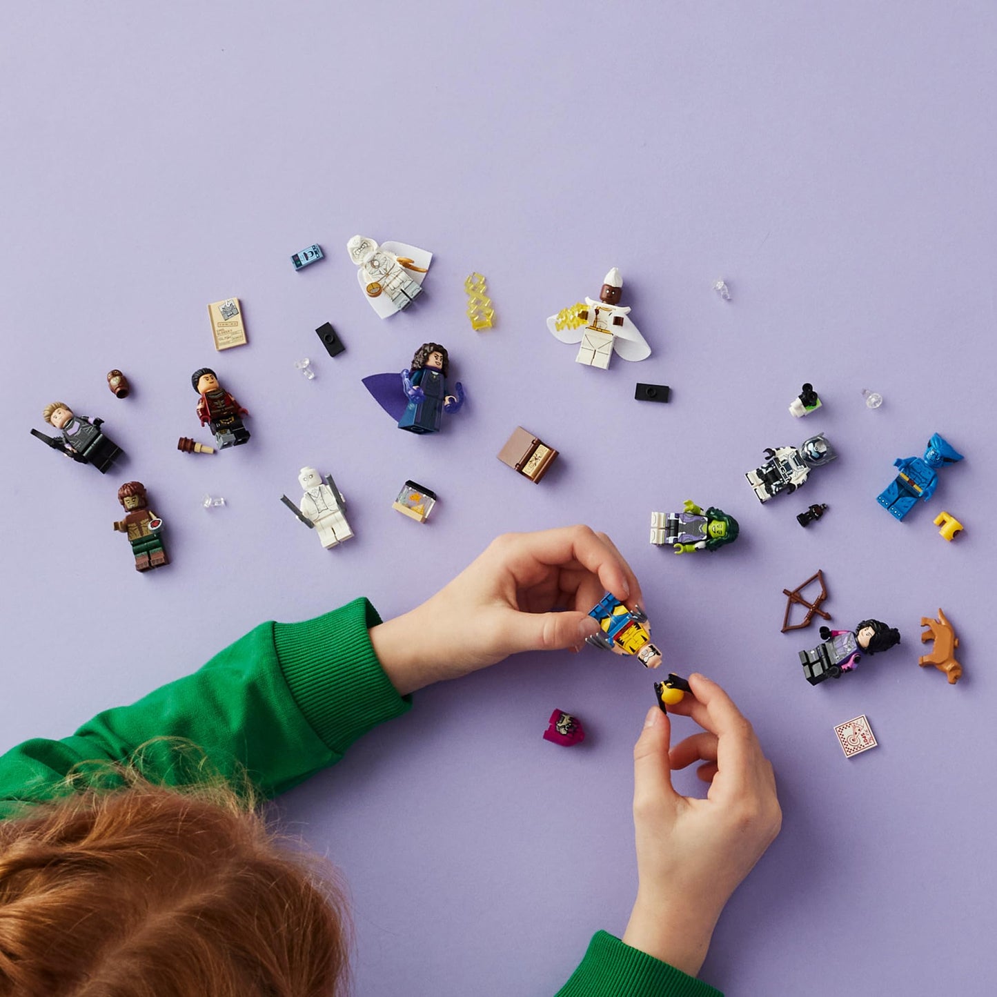 LEGO Marvel Minifigures Series 2 6-Pack Mystery Blind Box, Collectible Superhero Figures for Play or Marvel Collection, Gift for Fans