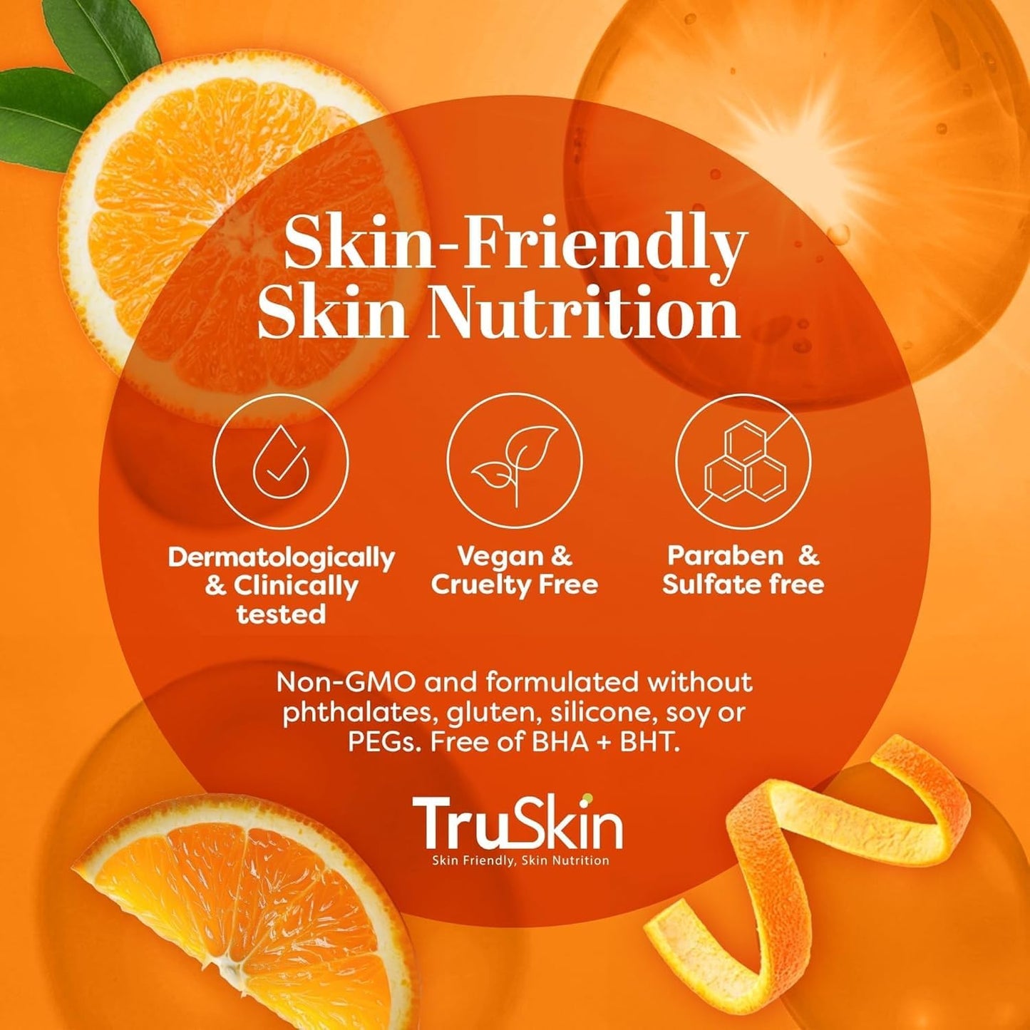 TruSkin Vitamin C Night Cream – Brightening & Hydrating Face & Neck with Cocoa Butter, Vitamin B5 & Botanical Oils, 2 fl oz