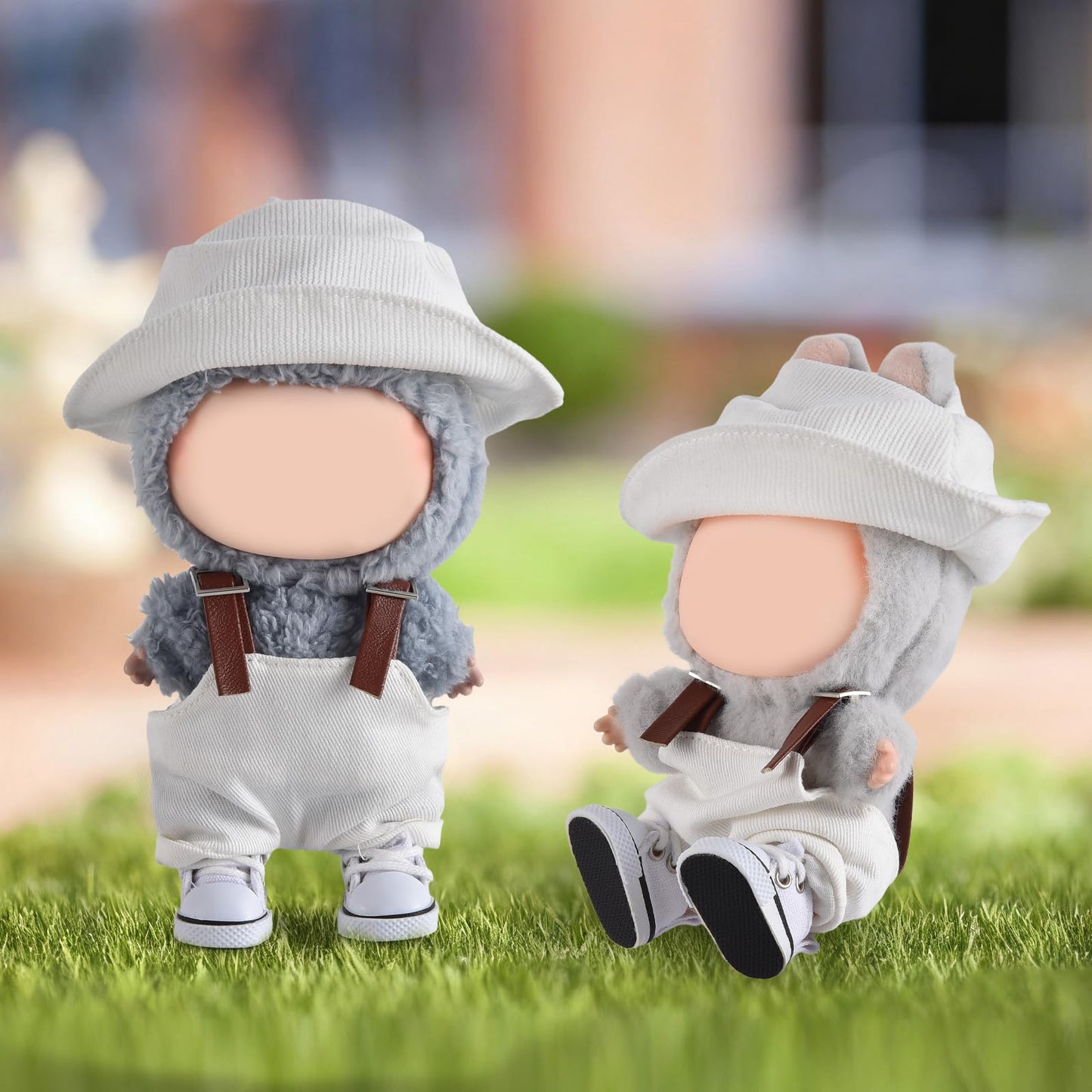 2025 New Version Doll Shoes, 1 Pair Premium White Canvas Shoes, Perfect Match for bubu Clothes, Shoes for 15&17cm Doll Accessories