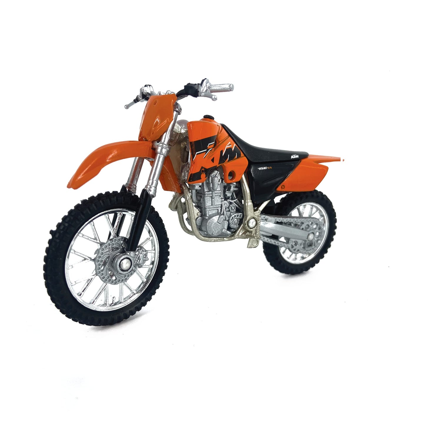 Welly Die Cast Motorcycle Orange KTM 450 SX Racing, 1:18 Scale for Unisex Adult
