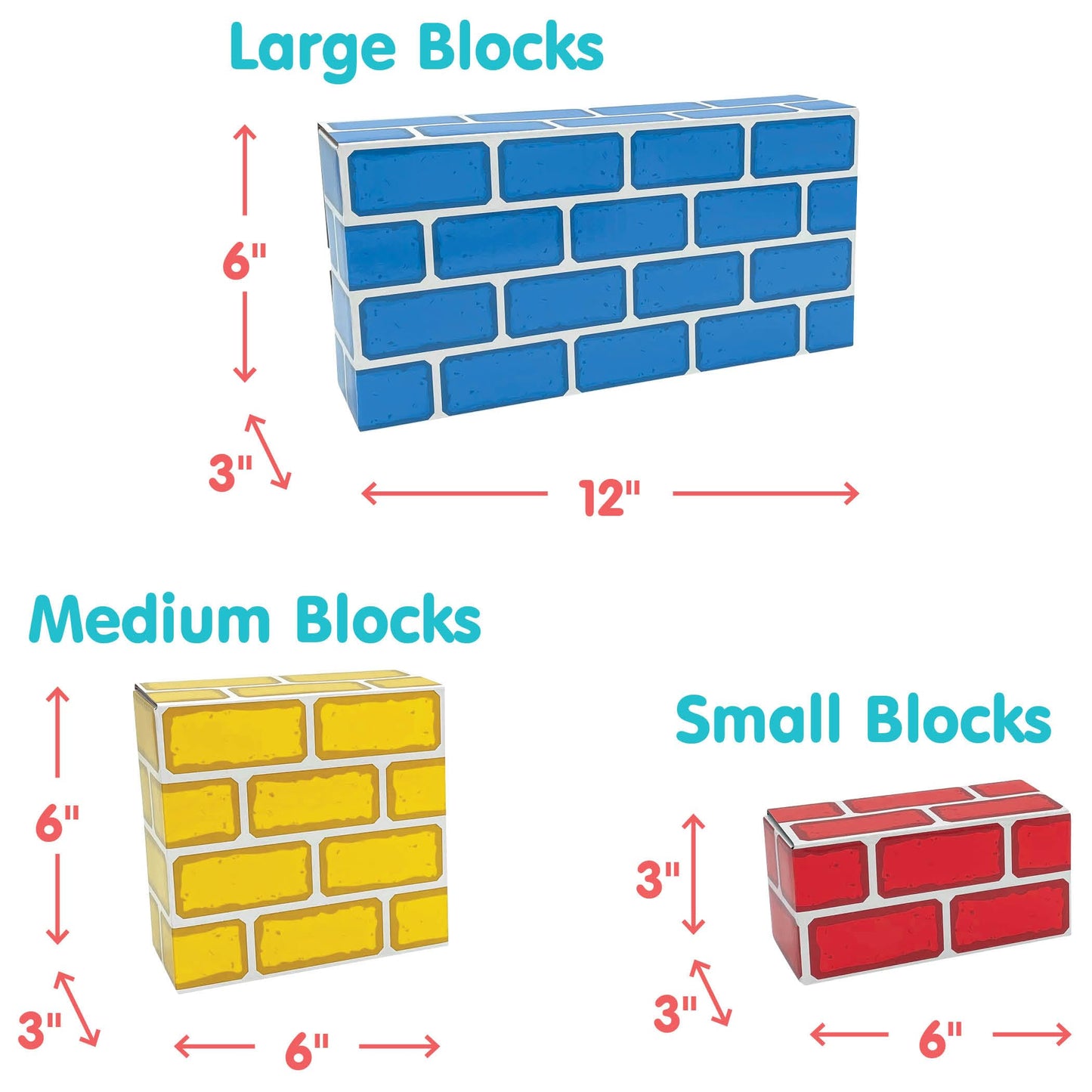 Teacher Created Resources Easy-Stack Cardboard Blocks 24 Piece Set (TCR11531)