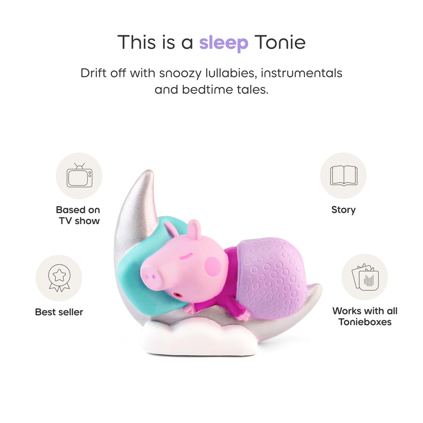Tonies Peppa's Bedtime Stories Audio Toy Figurine from Peppa Pig