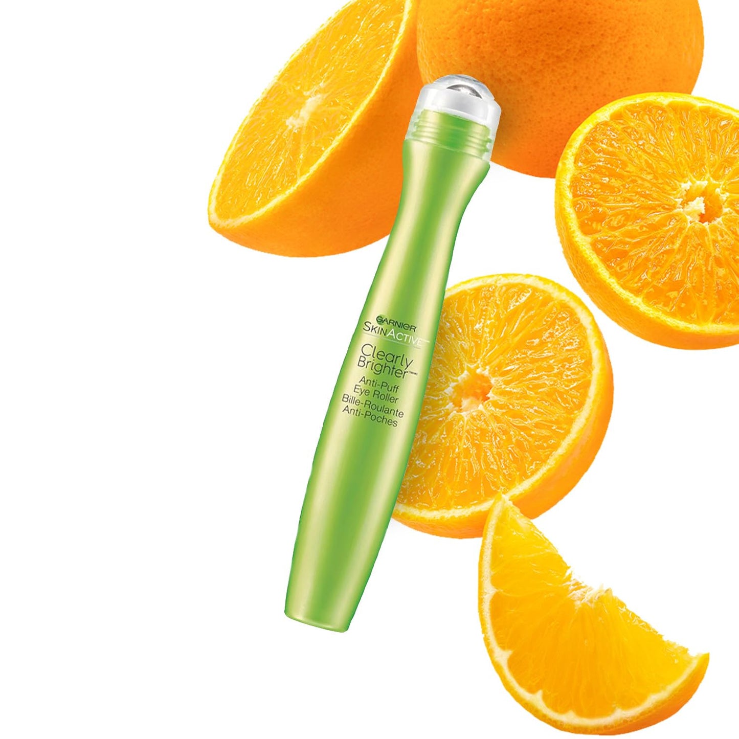Garnier Clearly Brighter Anti-Puff Eye Roller with Caffeine & Vitamin C, Reduces Dark Circles & Under-Eye Bags, 0.5 fl oz, 1 Count